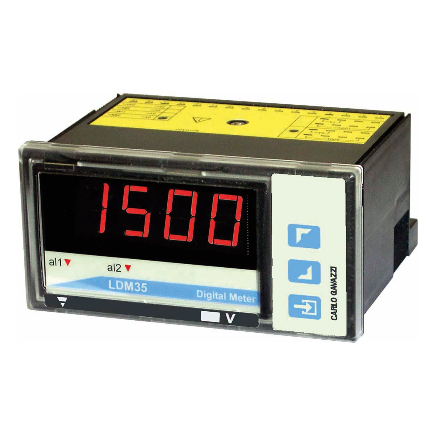 Carlo Gavazzi - Afficheur 3 1/2 DGT-Mesure: CA,CC-Variables: V, A-2 Sorties-18 à 60Vca/Vcc