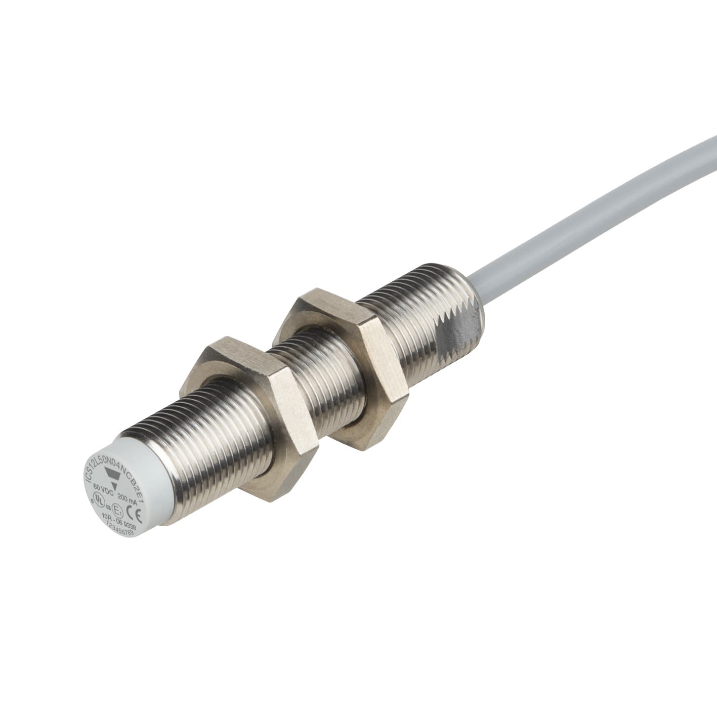 Carlo Gavazzi - Détecteur inductif M12 court 8mm non noyable NPN NC, 8-60vcc câble 2m Homolog E1