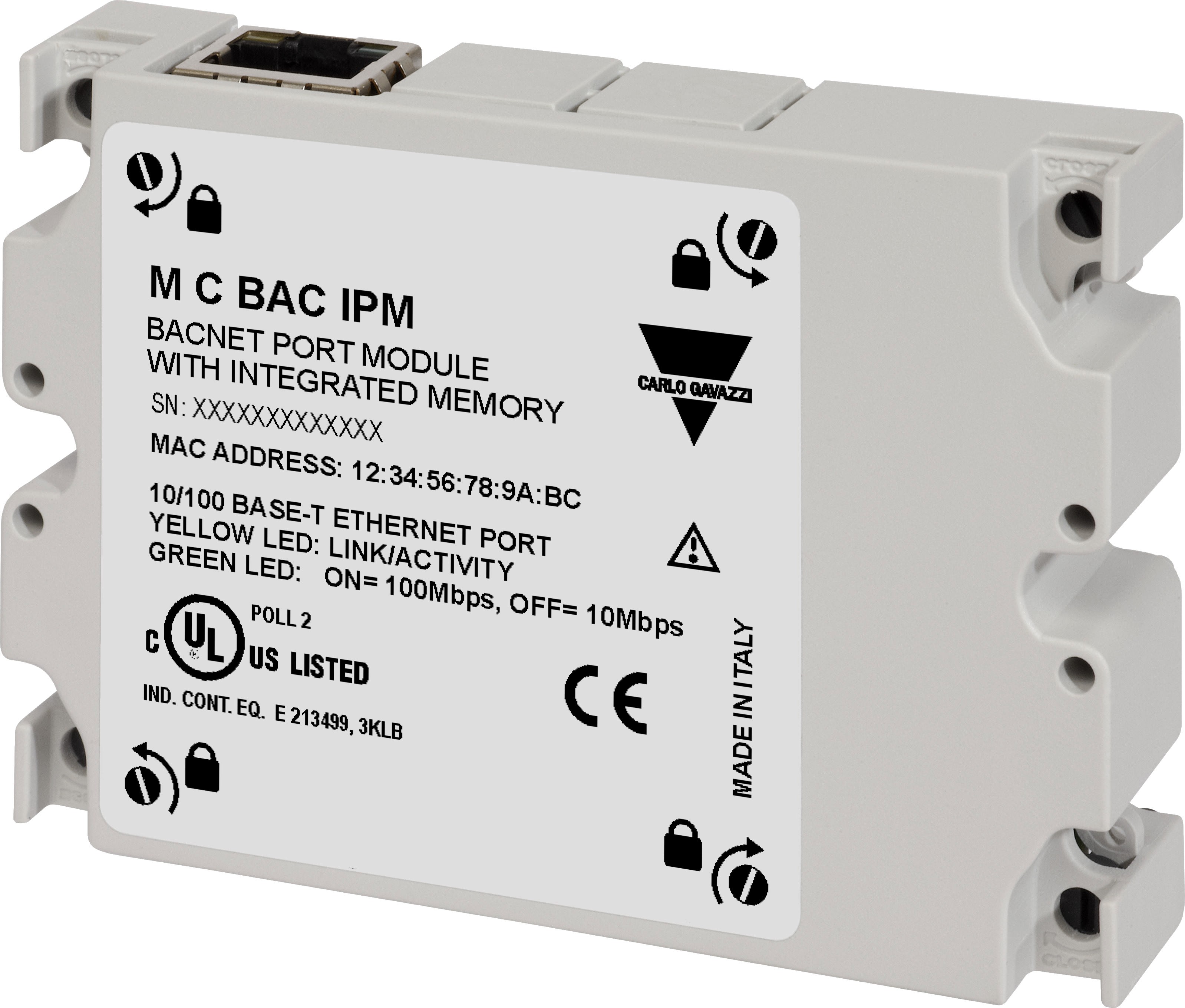 Carlo Gavazzi - Module com. BACnet/IP avec mémoire pour WM