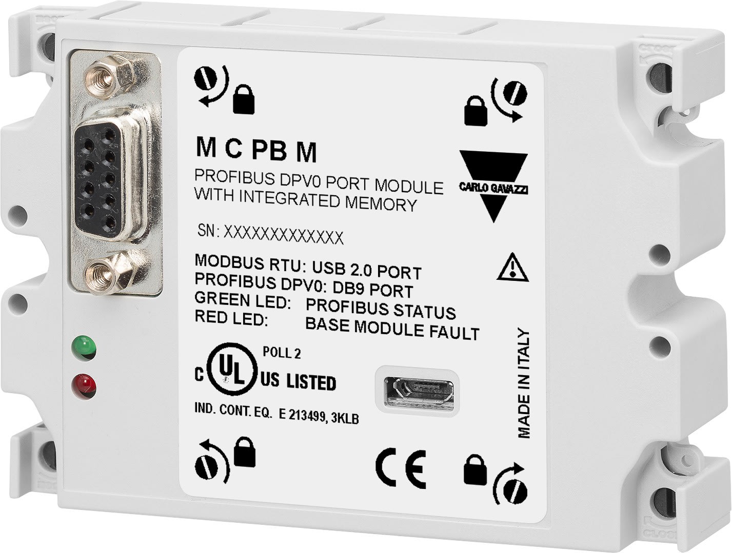 Carlo Gavazzi - Module Profibus centrale de mesure WM30 / WM40 m