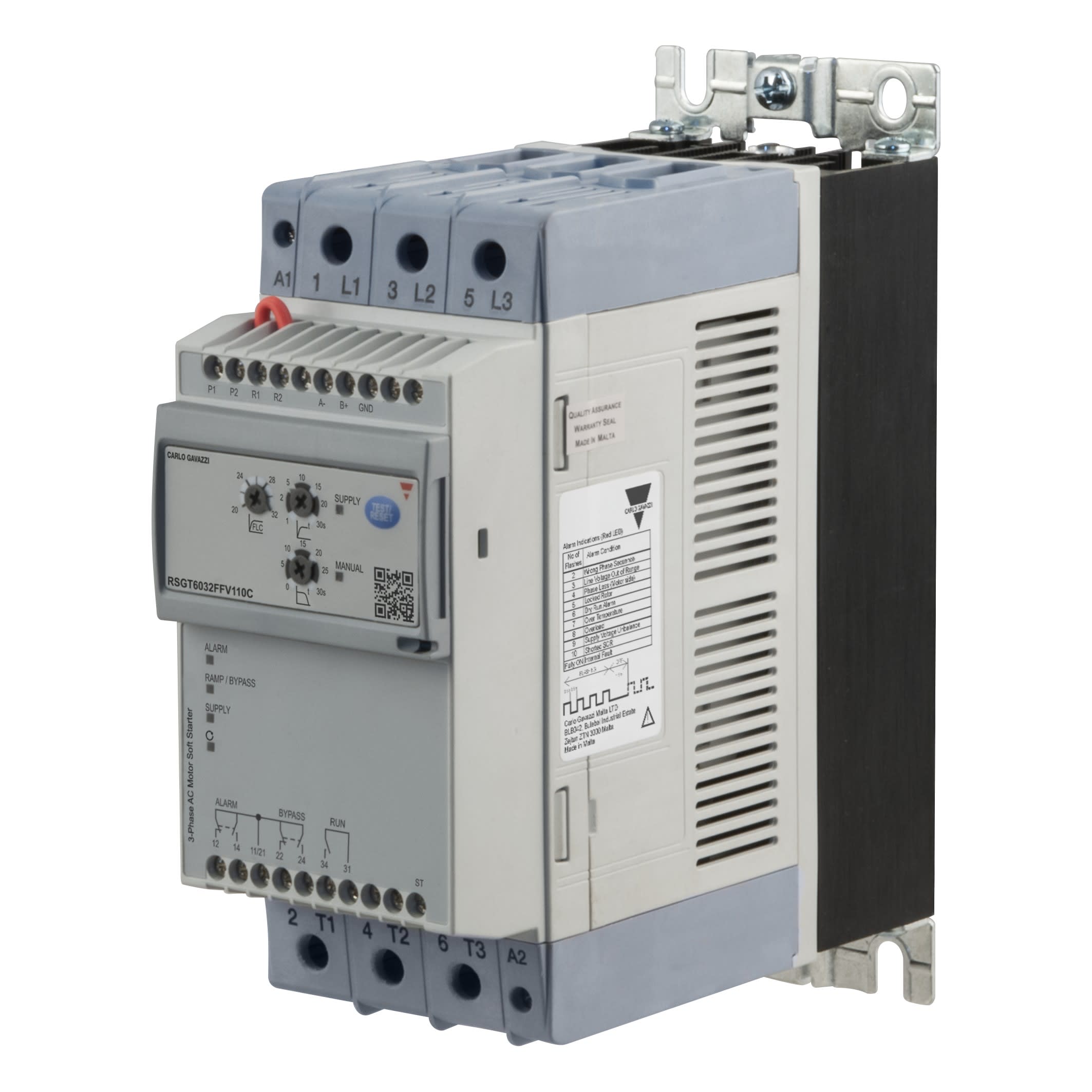 Carlo Gavazzi - Démarreur progressif 3PH 220-600V 32A Commande (ali externe) 24VCA/CC MODBUS