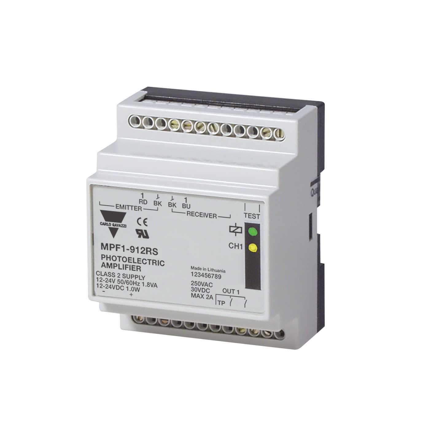 Carlo Gavazzi - Amplificateur cellules MPF 1 voie 12/24V test/ c. ouverture