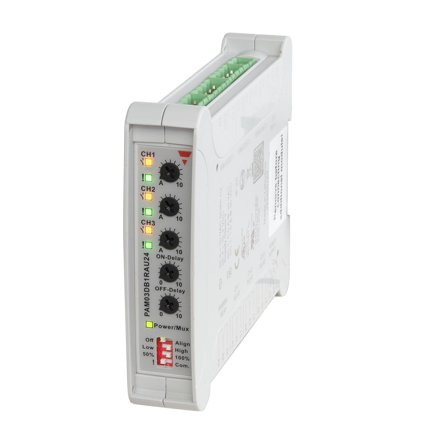 Carlo Gavazzi - Amplificateur photolélectrique MOFT/MOFR, alimentation 24-42Vca/cc, rail DIN