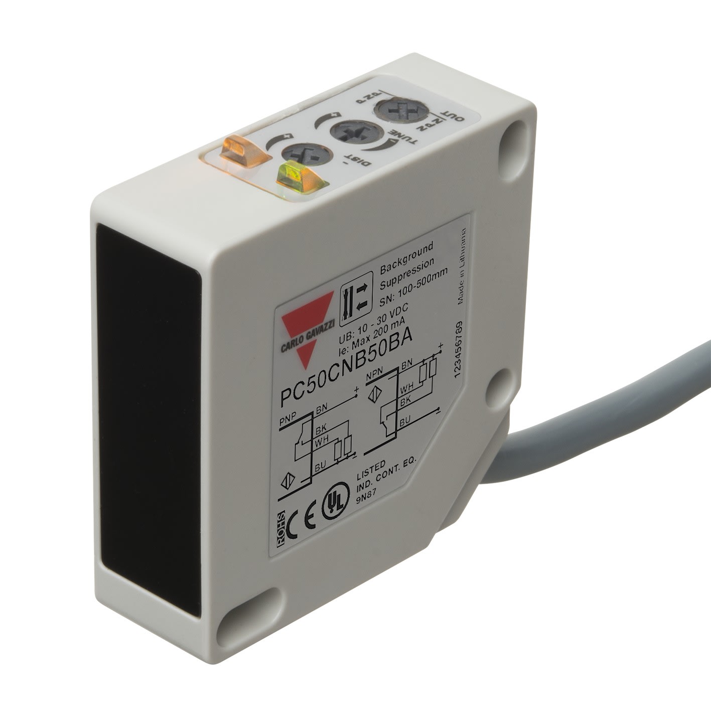 Carlo Gavazzi - Cellule photo. direct objet plastique 0.6m cc NO+NF cable