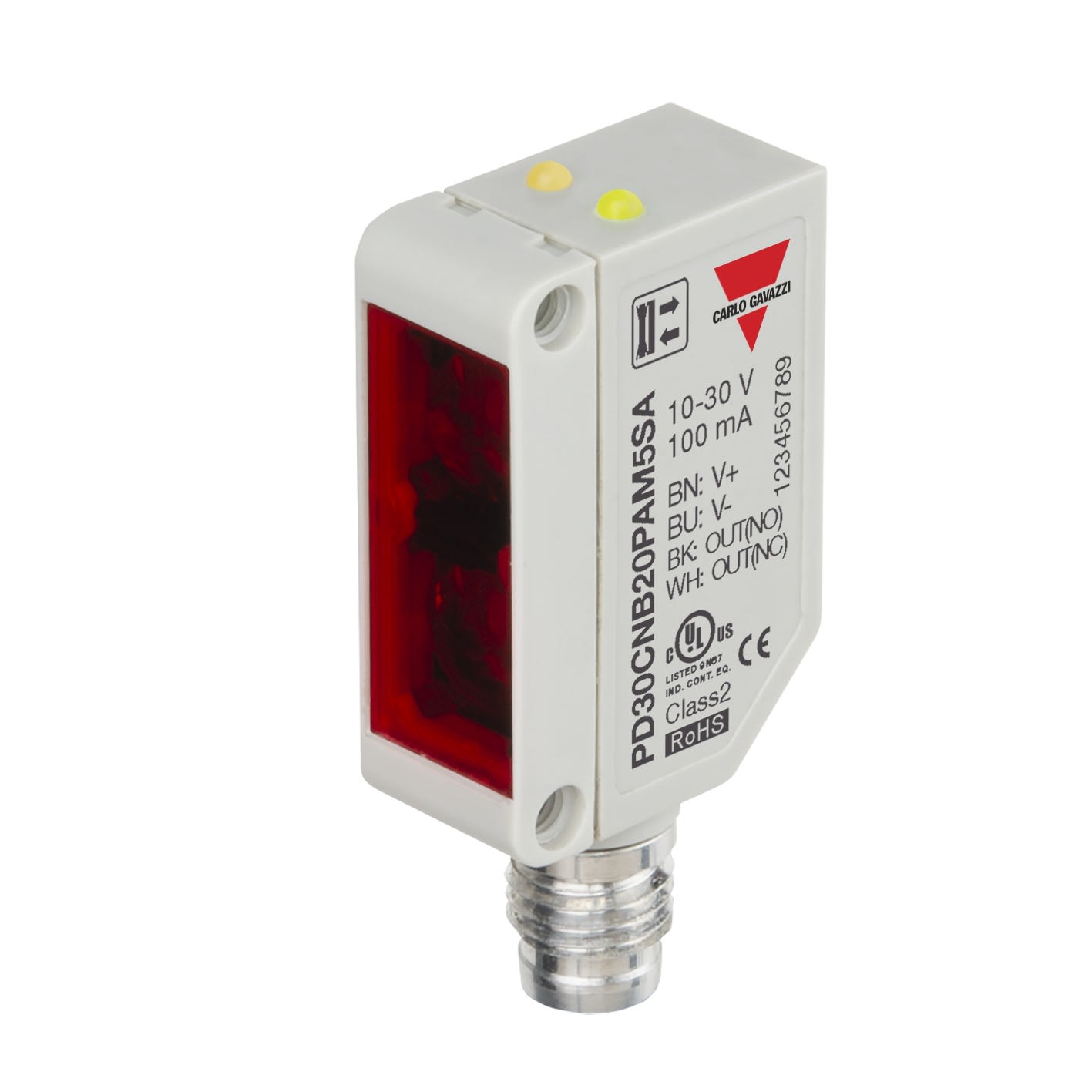 Carlo Gavazzi - Cellule photo. suppr. ar. plan rd 200mm PNP NO+NF connecteur