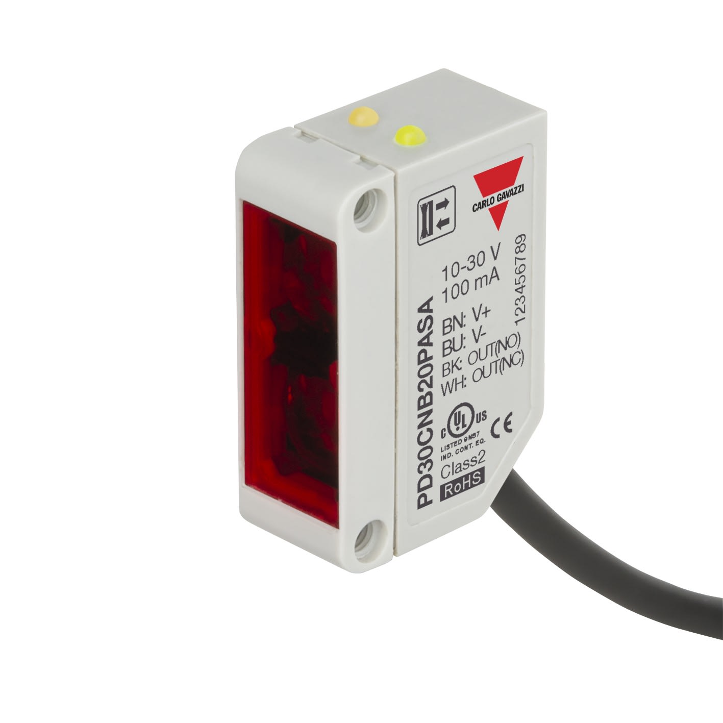 Carlo Gavazzi - Cellule photo. suppr. ar. plan rd 200mm PNP NO+NF cable