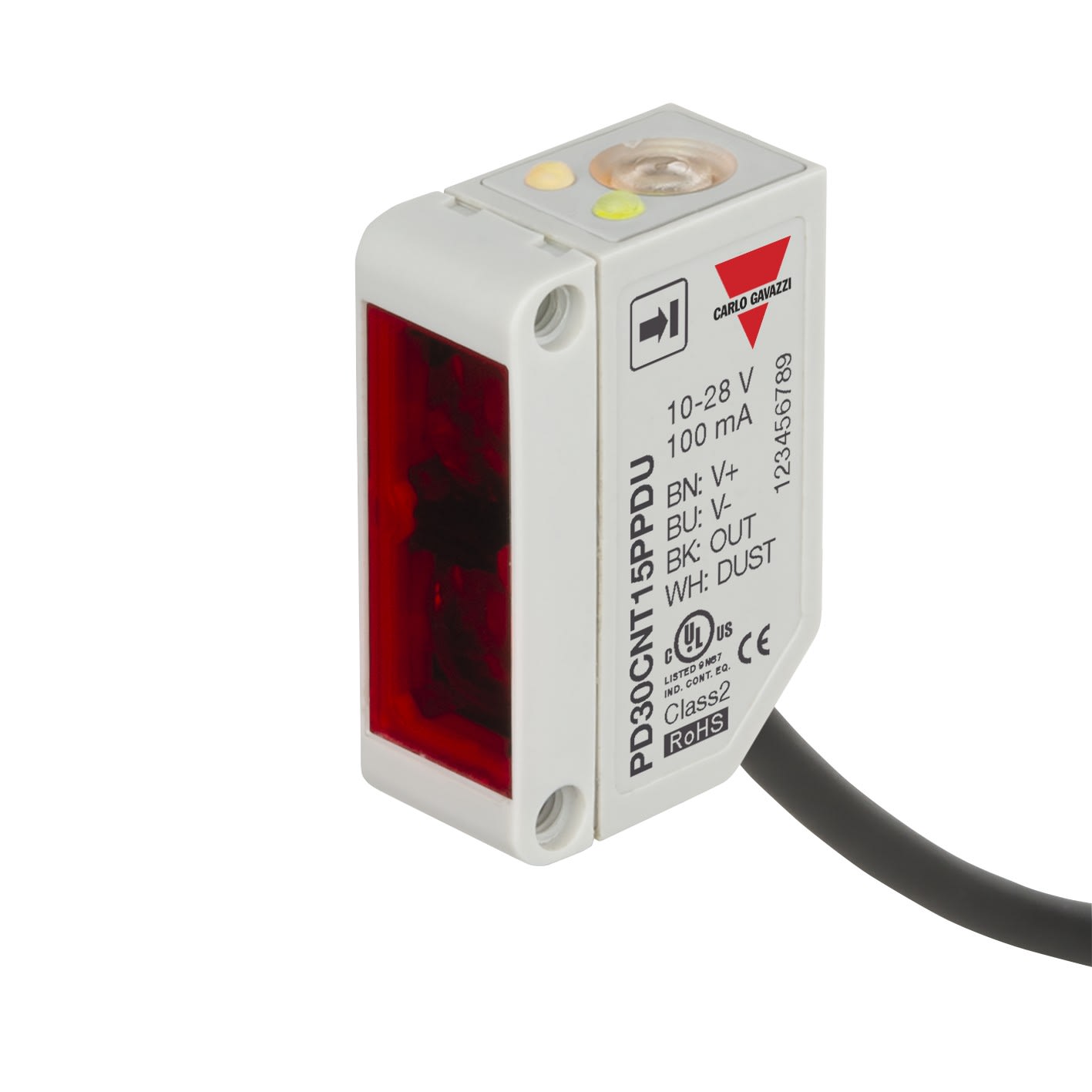 Carlo Gavazzi - Cellule photo. barrage récepteur 15m PNP NO/NF encrassement cable