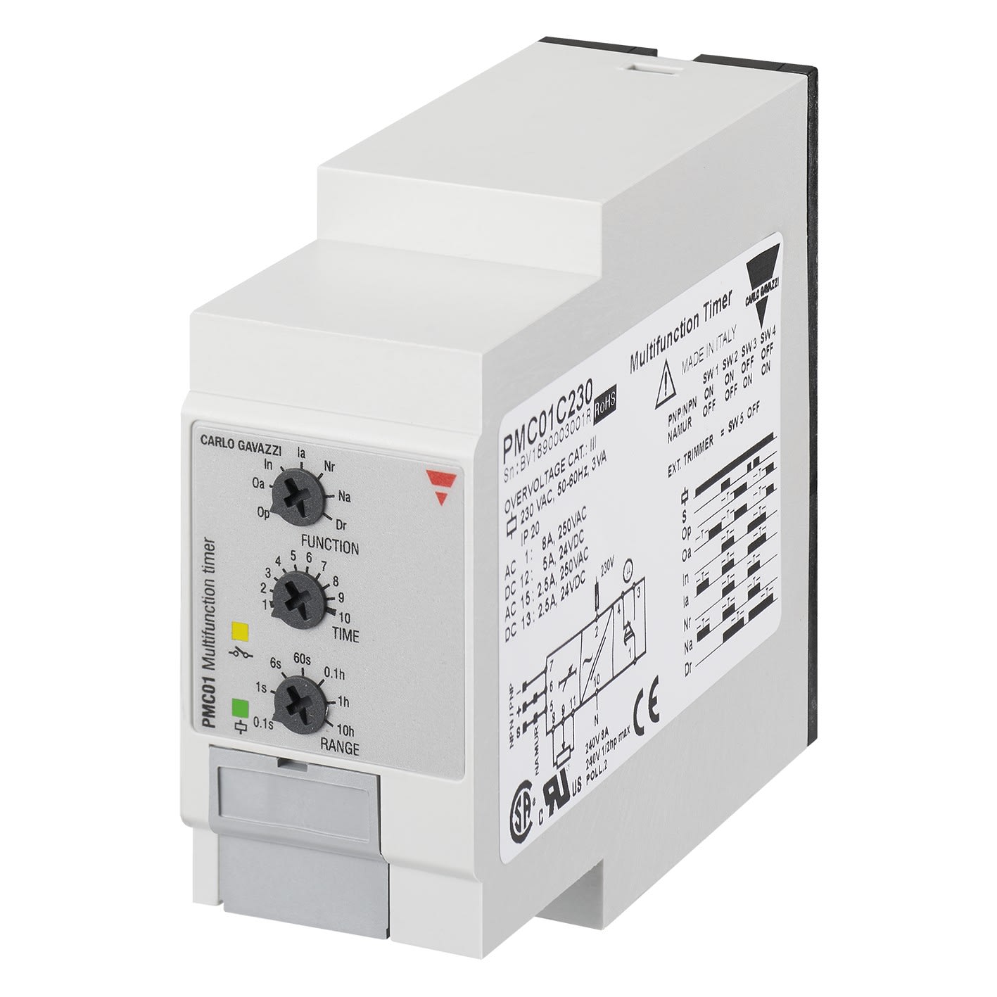 Carlo Gavazzi - Temporisation multifonction 1relais embrochable 24Vcc