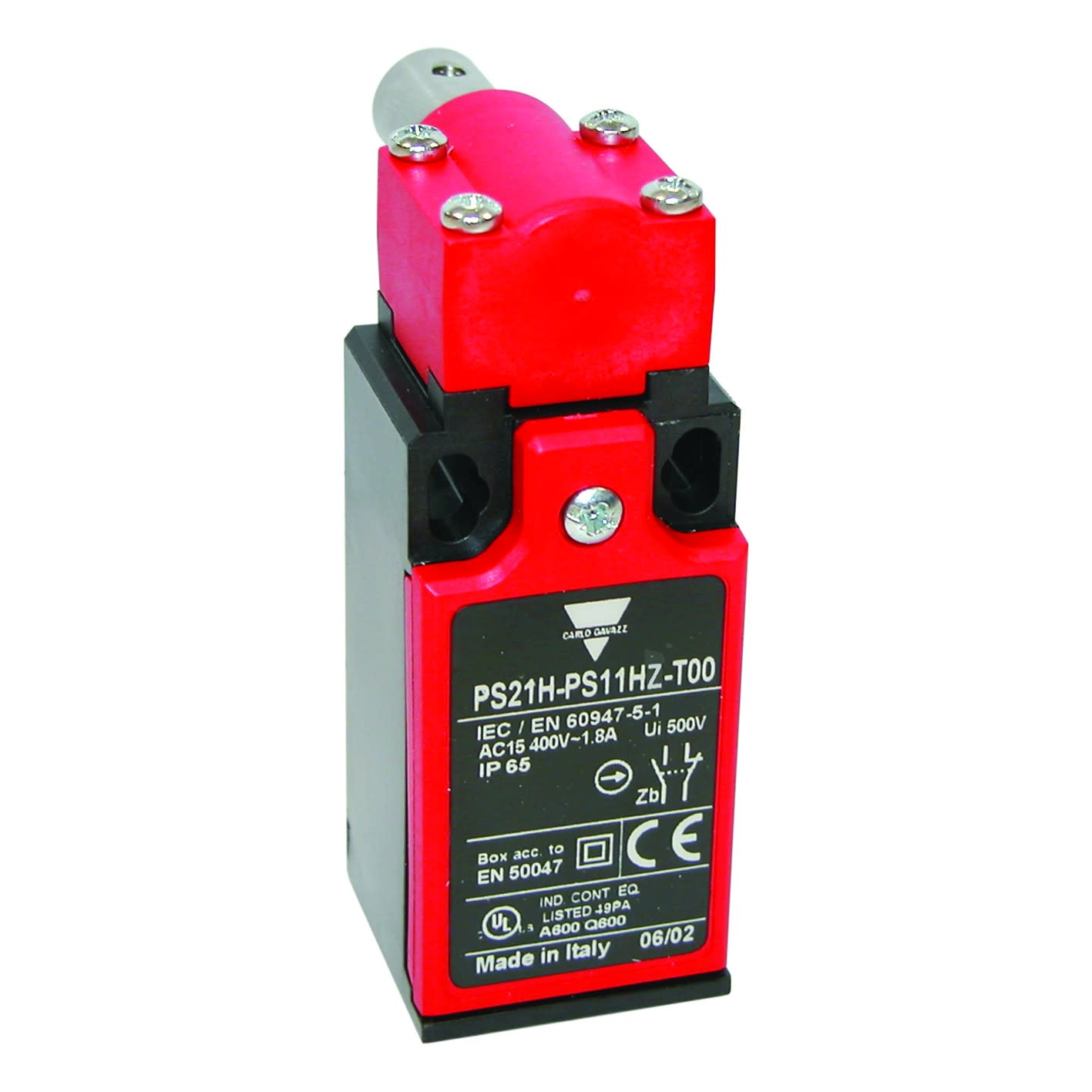 Carlo Gavazzi - Fin de course 30mm-PG13,5mm- Action brusque 1NO+1NF - Tige en acier zingué -IP65
