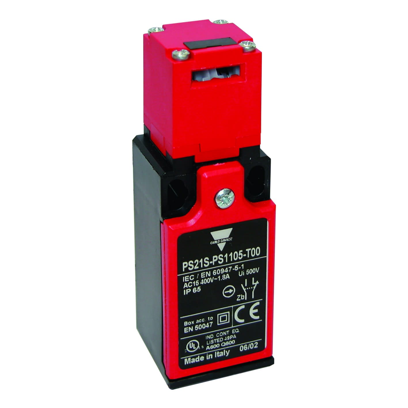 Carlo Gavazzi - Fin de course 30mm -PG11-Action brusque 1NO+1NF - 90 ° Adj. tête de clé - IP65