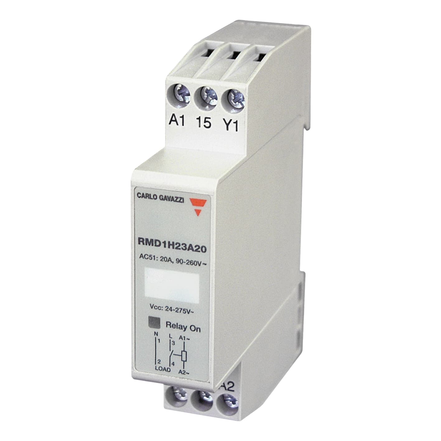Carlo Gavazzi - Relais hybride 1 pole DIN mtg 230V 20A 24-275Vca