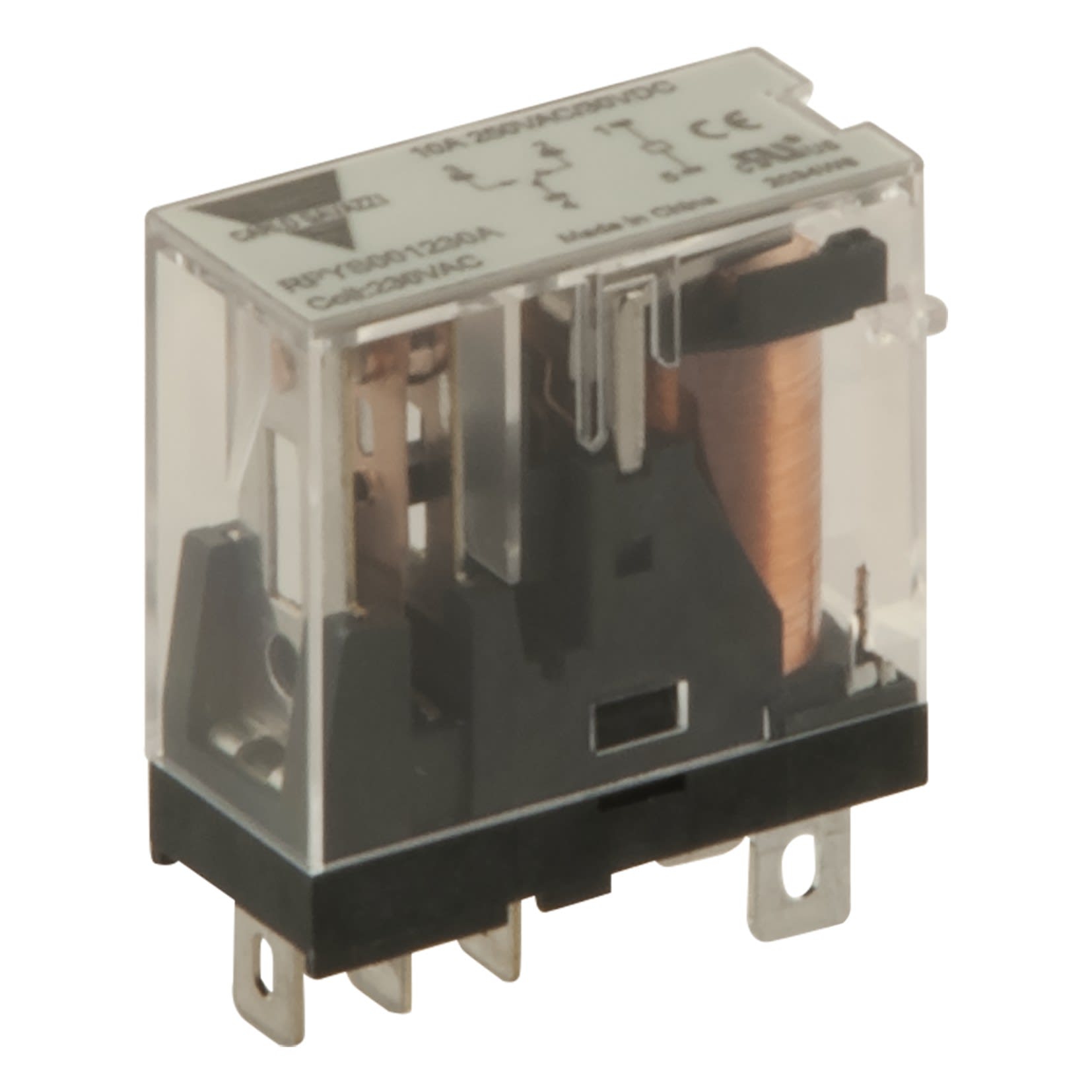 Carlo Gavazzi - Relais miniature 1RT 10A 12Vcc - Cosse Faston