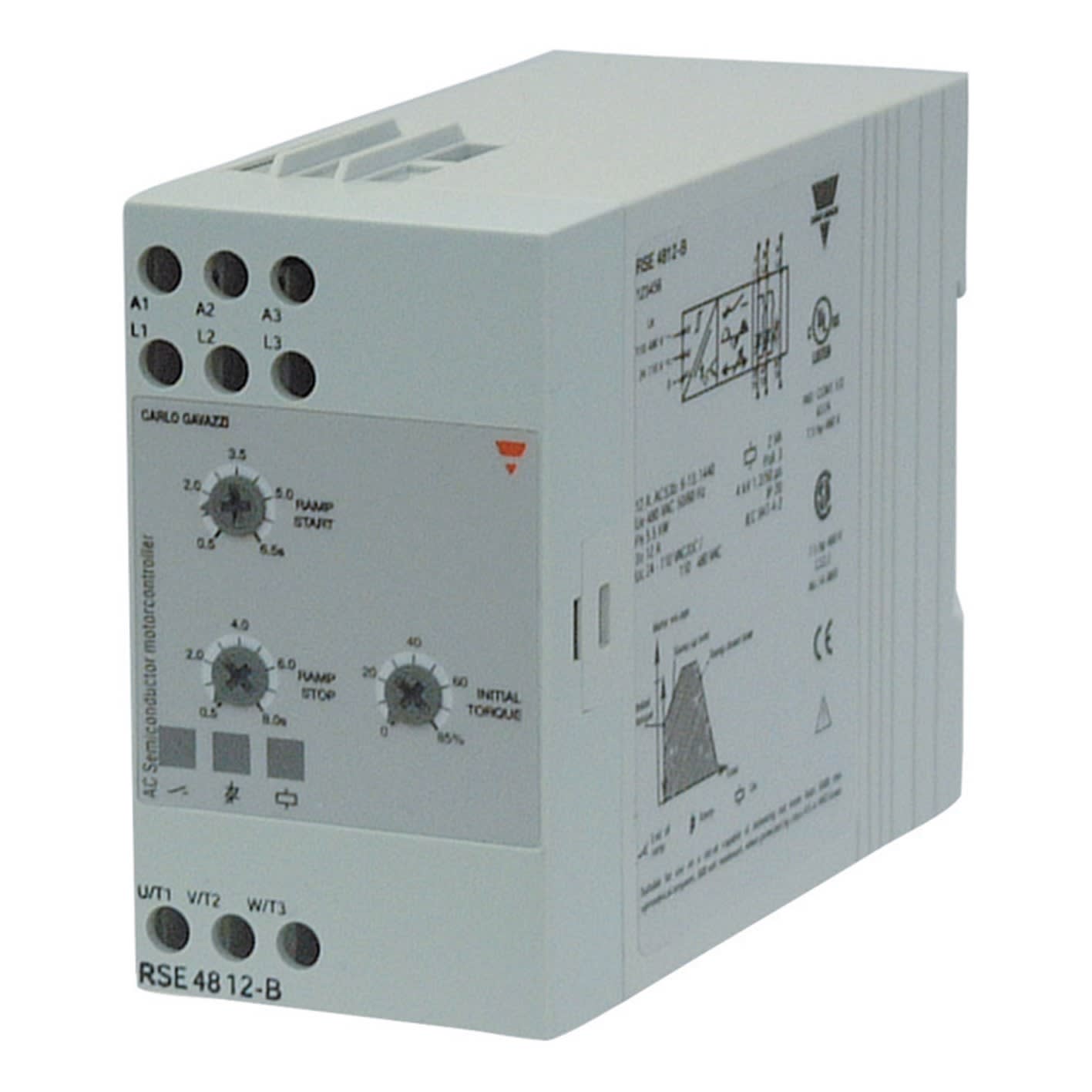 Carlo Gavazzi - Démarreur progressif triphasé pour moteurs à induction, 400V 12A