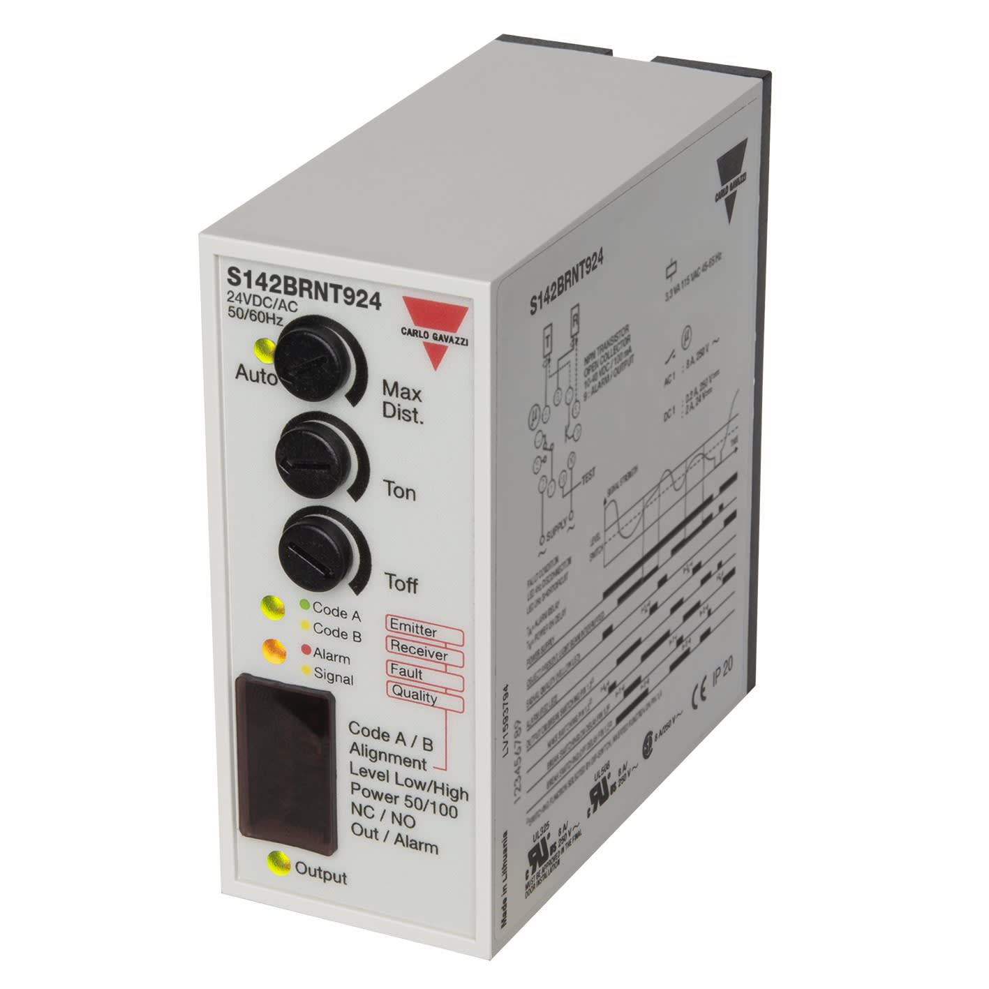 Carlo Gavazzi - Amplificateur cellules photo. MOF 1voie 2NPN temporise 230Vca