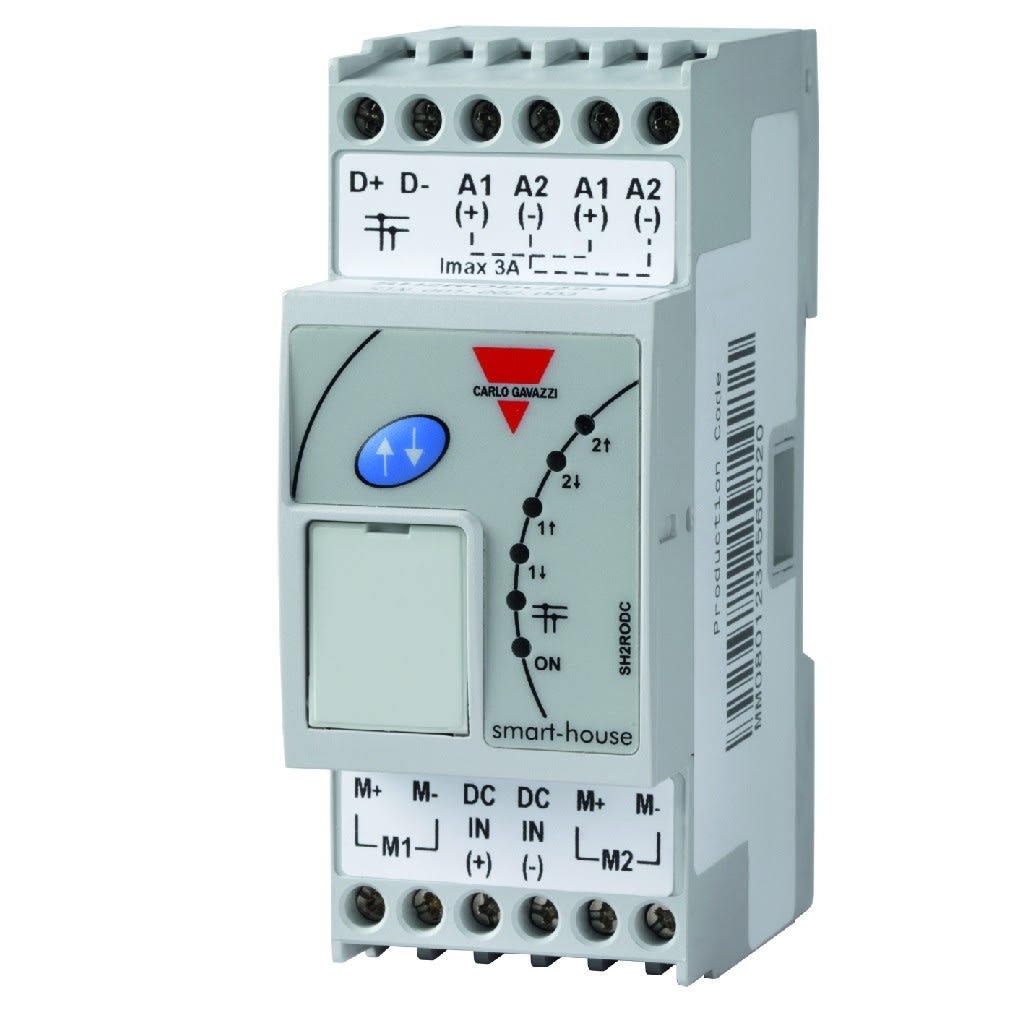 Carlo Gavazzi - Smart Dupline module 2 sorties volet roulant cc 24Vcc
