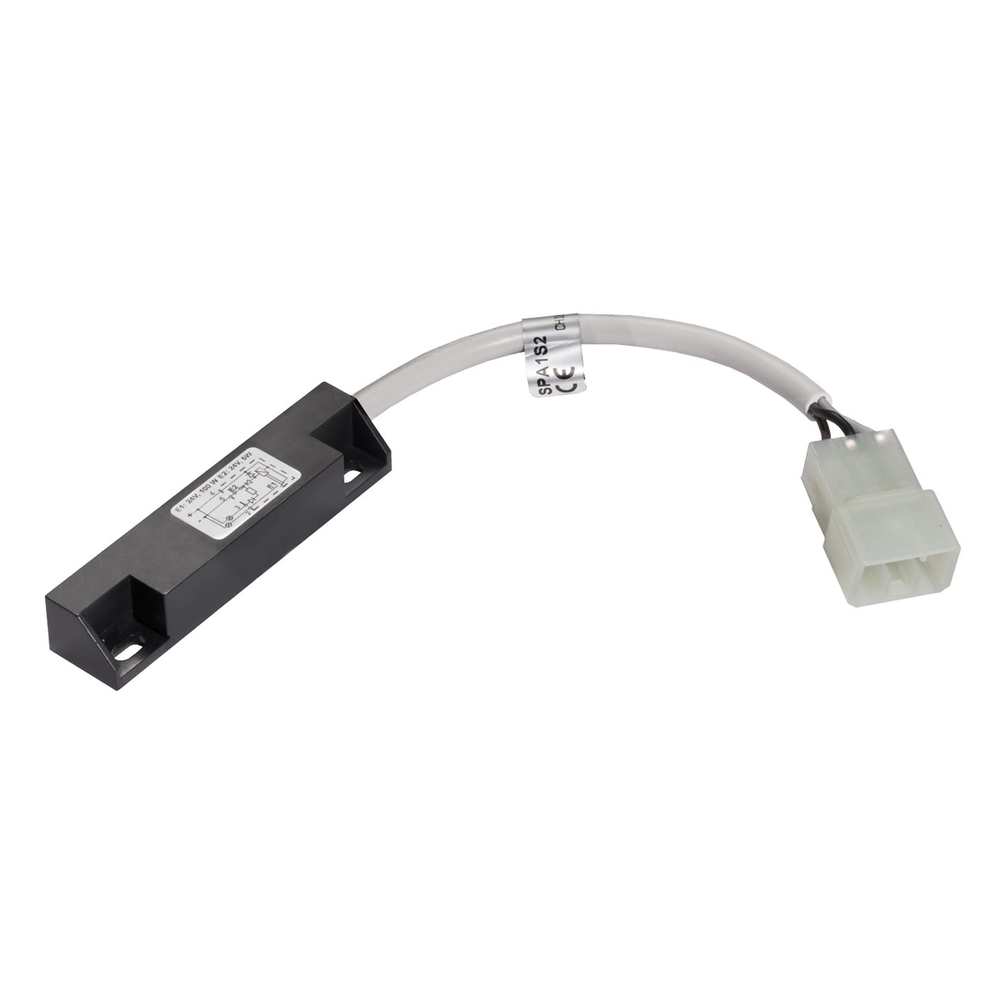 Carlo Gavazzi - Détecteur magnétique de proximité, câble 0,1m avec connecteur, NC, 24Vcc