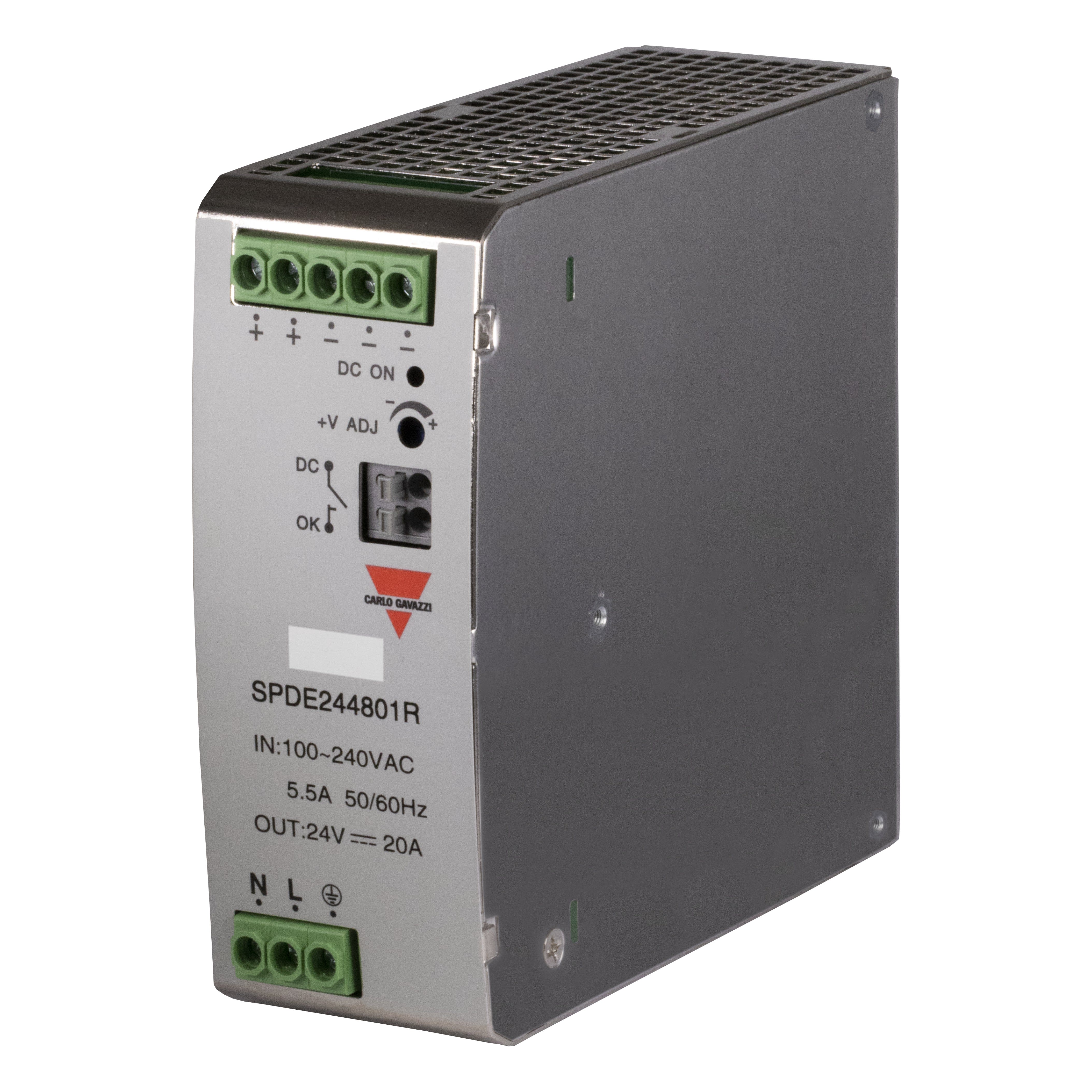 Carlo Gavazzi - Alimentation a decoupage compacte 480W 24VCC standard rail DIN sortie relais