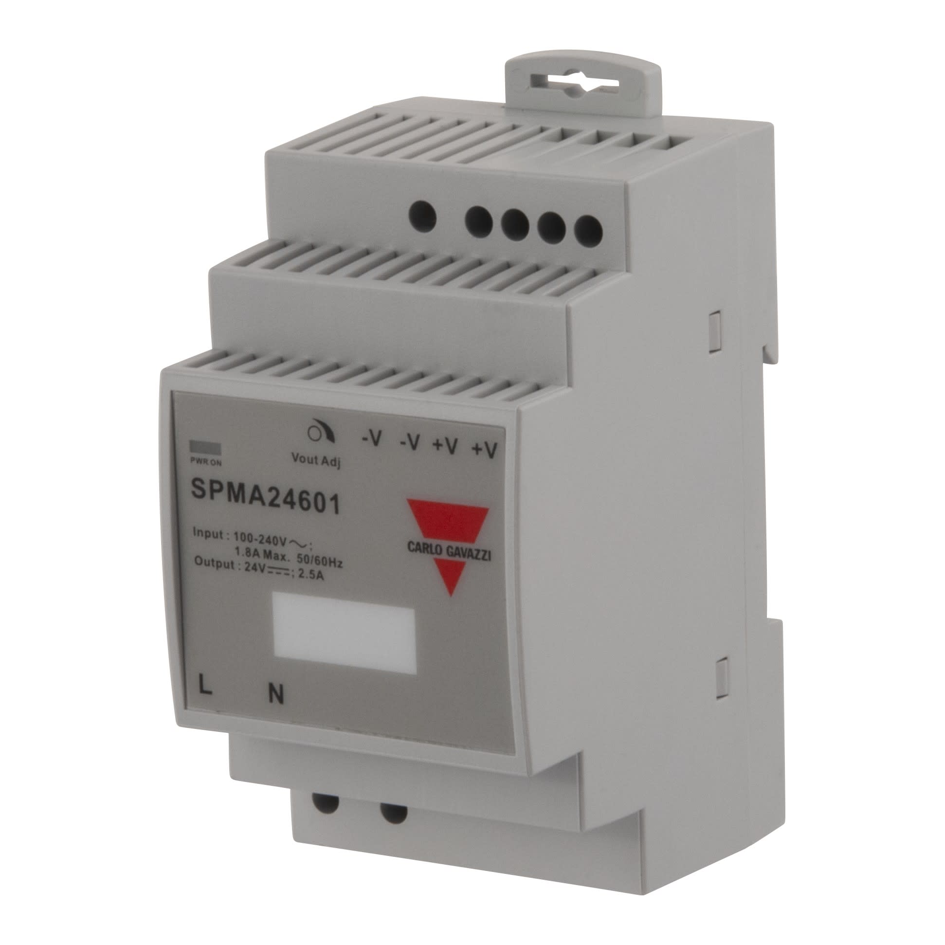 Carlo Gavazzi - Alimentation à découpage, profil bas, CA/CC, 60W, 24Vcc, 2,5 A