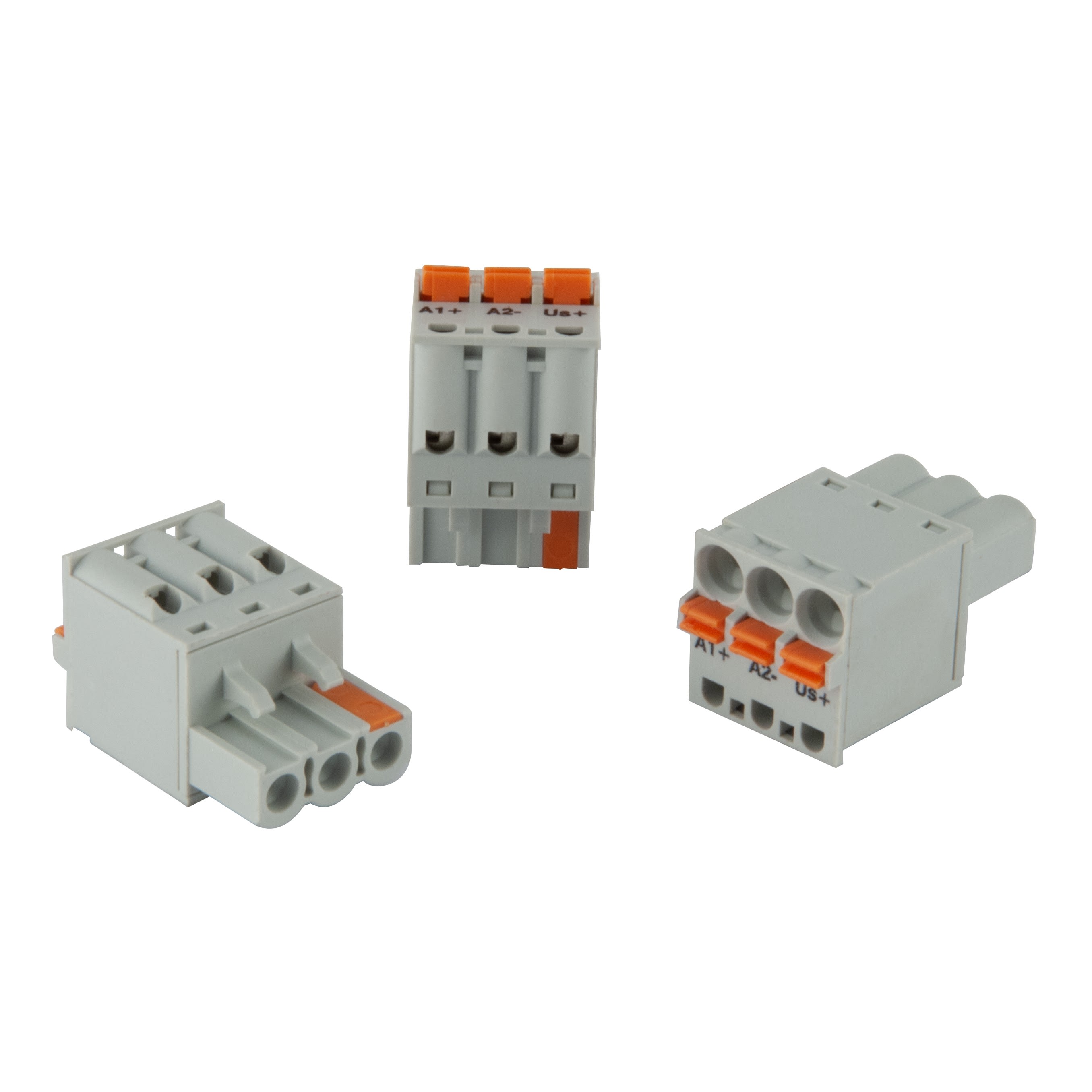 Carlo Gavazzi - Bornes à ressort débrochables pour entrée de commande RG 3P (Lot de 10pcs)
