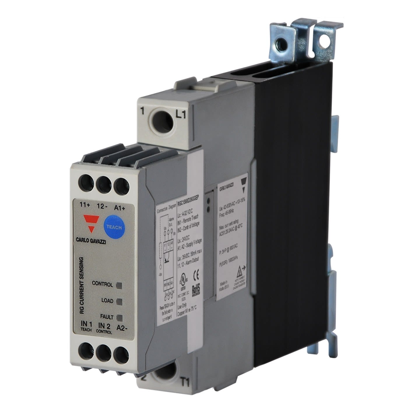 Carlo Gavazzi - Contacteur statique 1ph 600V cmd CC zero de tension 25A contrôle charge