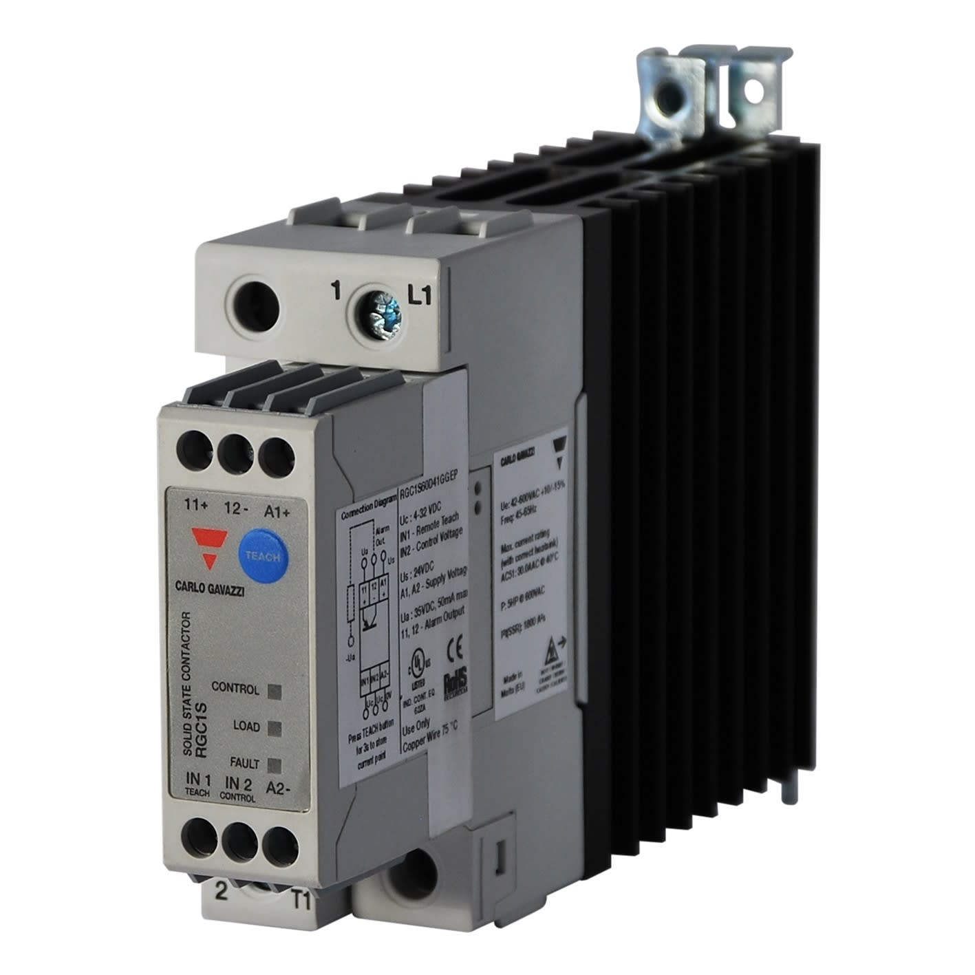 Carlo Gavazzi - Contacteur statique 1ph 600V cmd cc zero de tension 40A contrôle charge