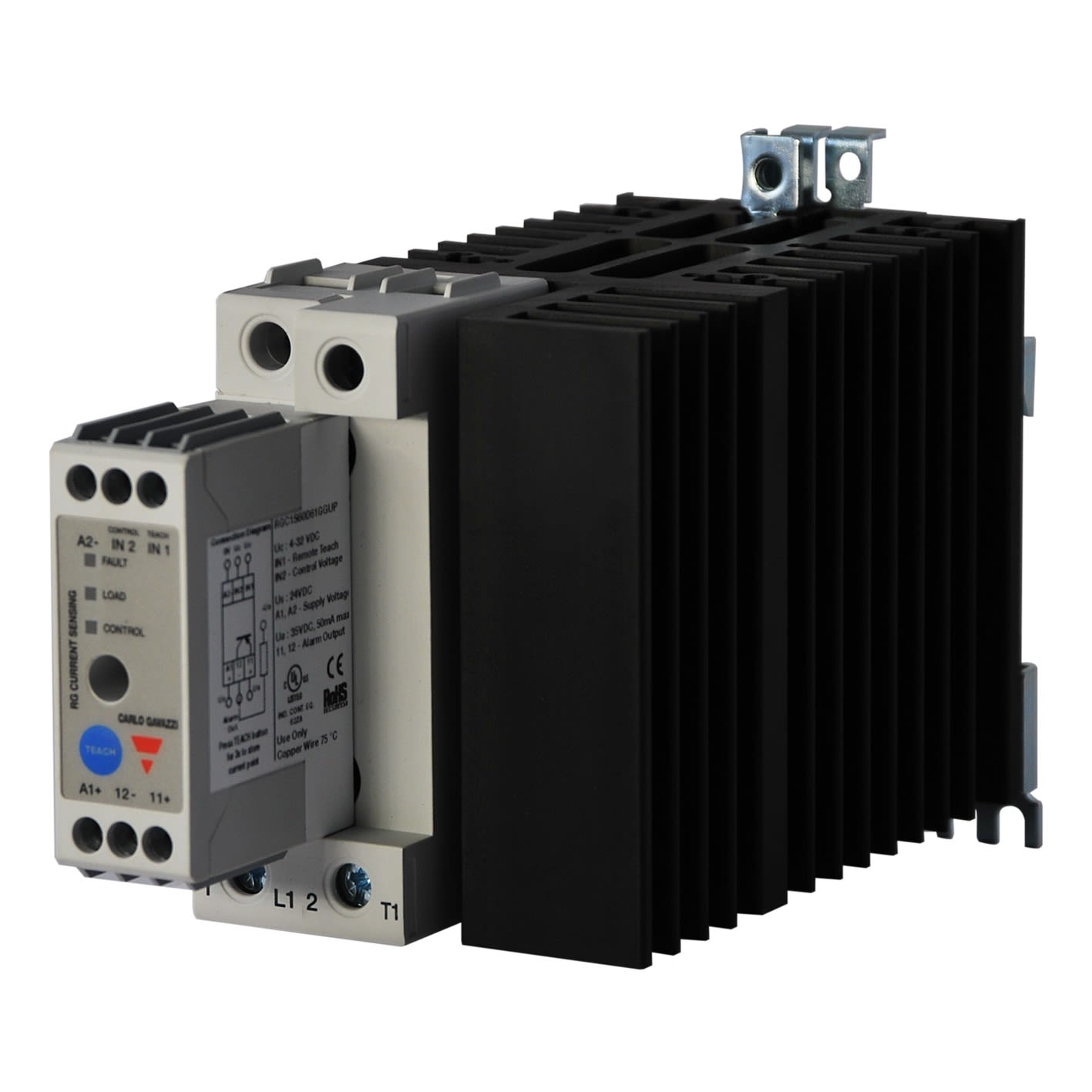 Carlo Gavazzi - Contacteur statique 1ph 600V cmd cc zero de tension 60A contrôle charge