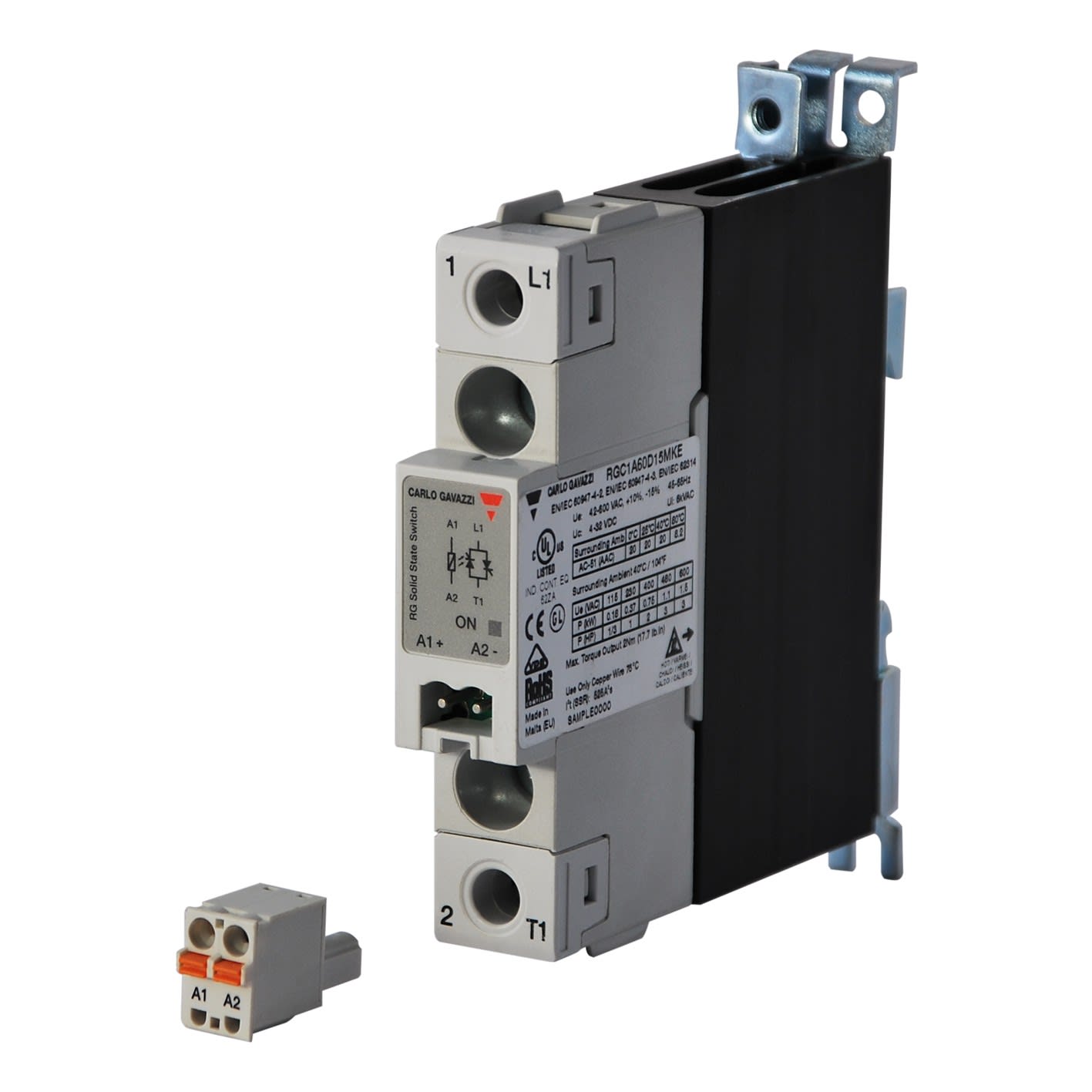 Carlo Gavazzi - Relais statique 1Ph 20A 600Vac -zéro de tension - Cde : 4-32Vcc MKE