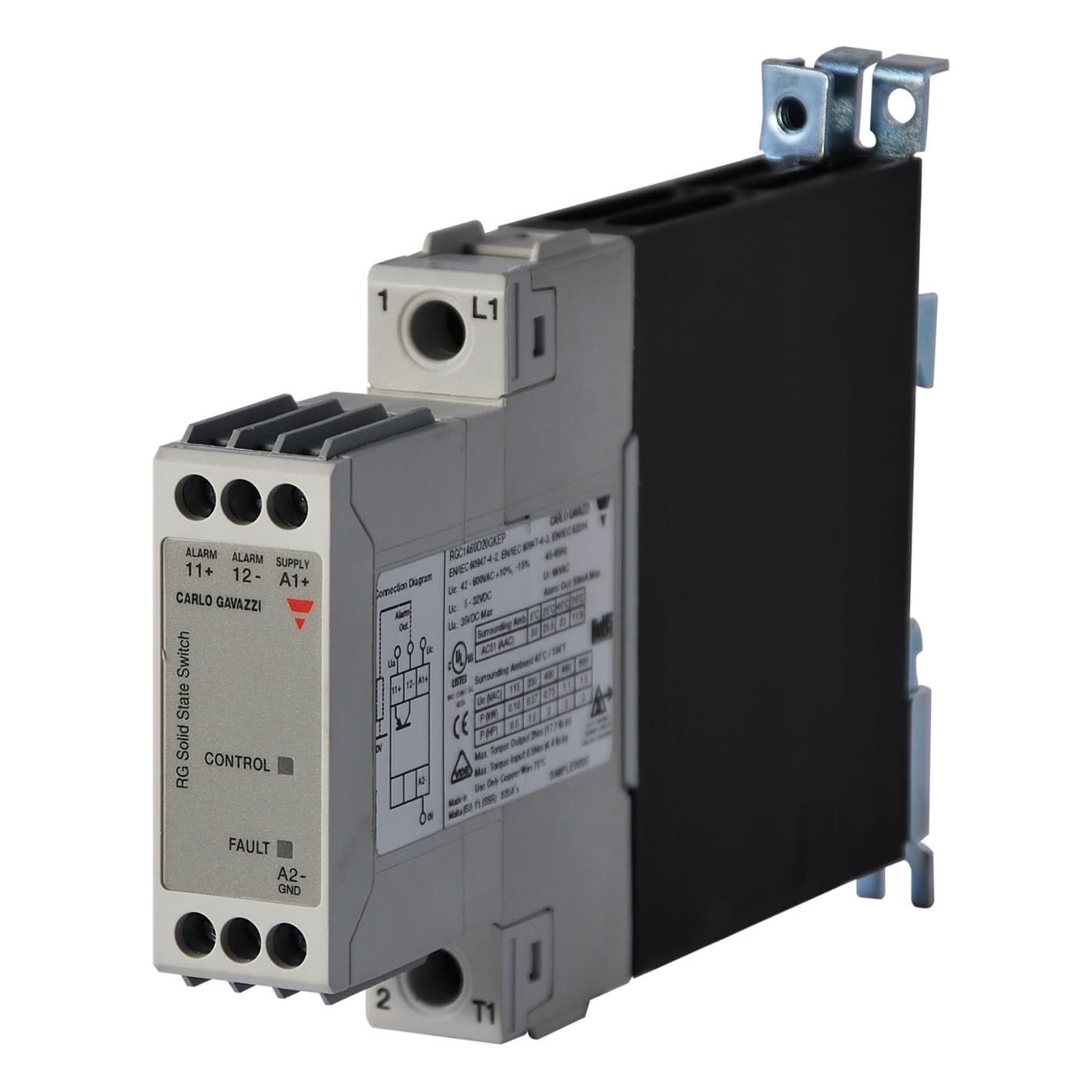 Carlo Gavazzi - Contacteur statique 1ph cmd ca zero de tension 600V 30A protection temp.