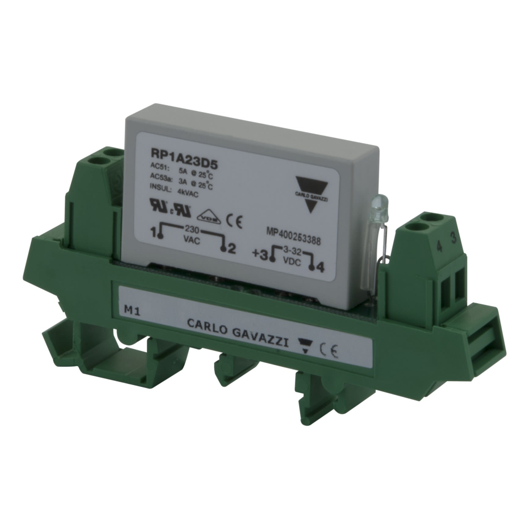 Carlo Gavazzi - Relais statique circuit imprime com. instantanee 230V 6A rail DIN