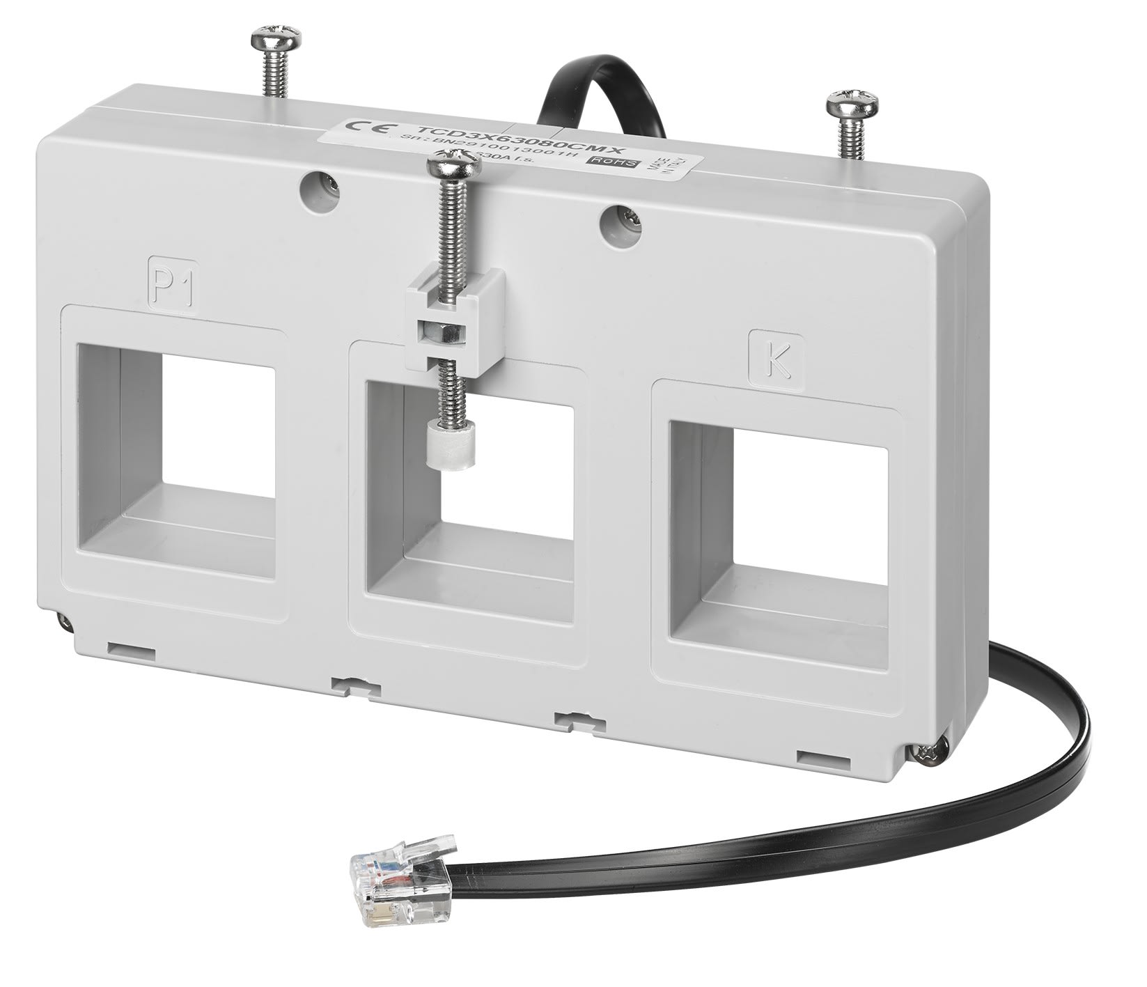 Carlo Gavazzi - Transformateur de courant traversant 3Ph 630A - Câble 800cm -Pour compteur EM270