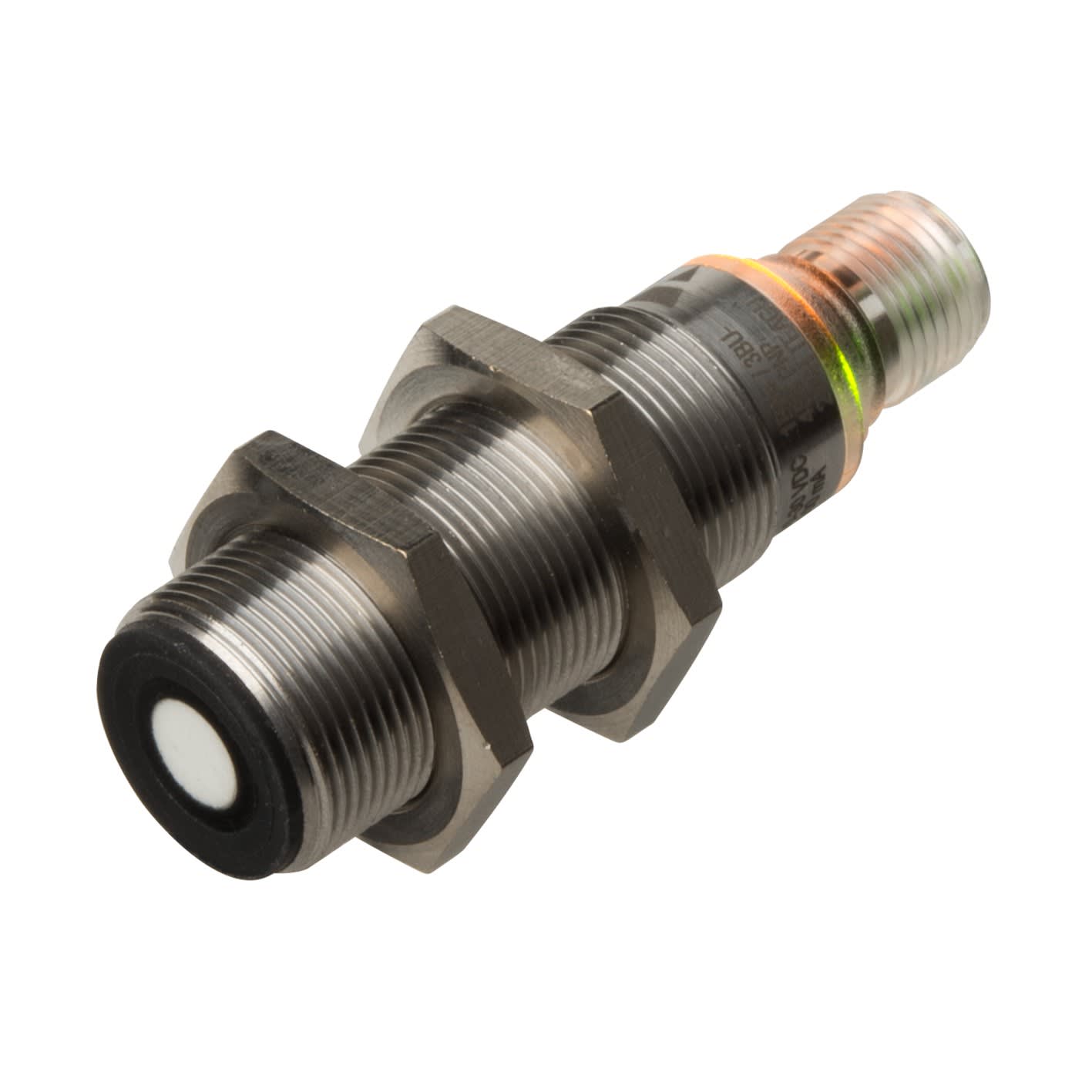 Carlo Gavazzi - Détect ultrasons inox M18 sortie PNP NO ou NF-Dist 40-300mm-10 à 30vcc-Conn M12