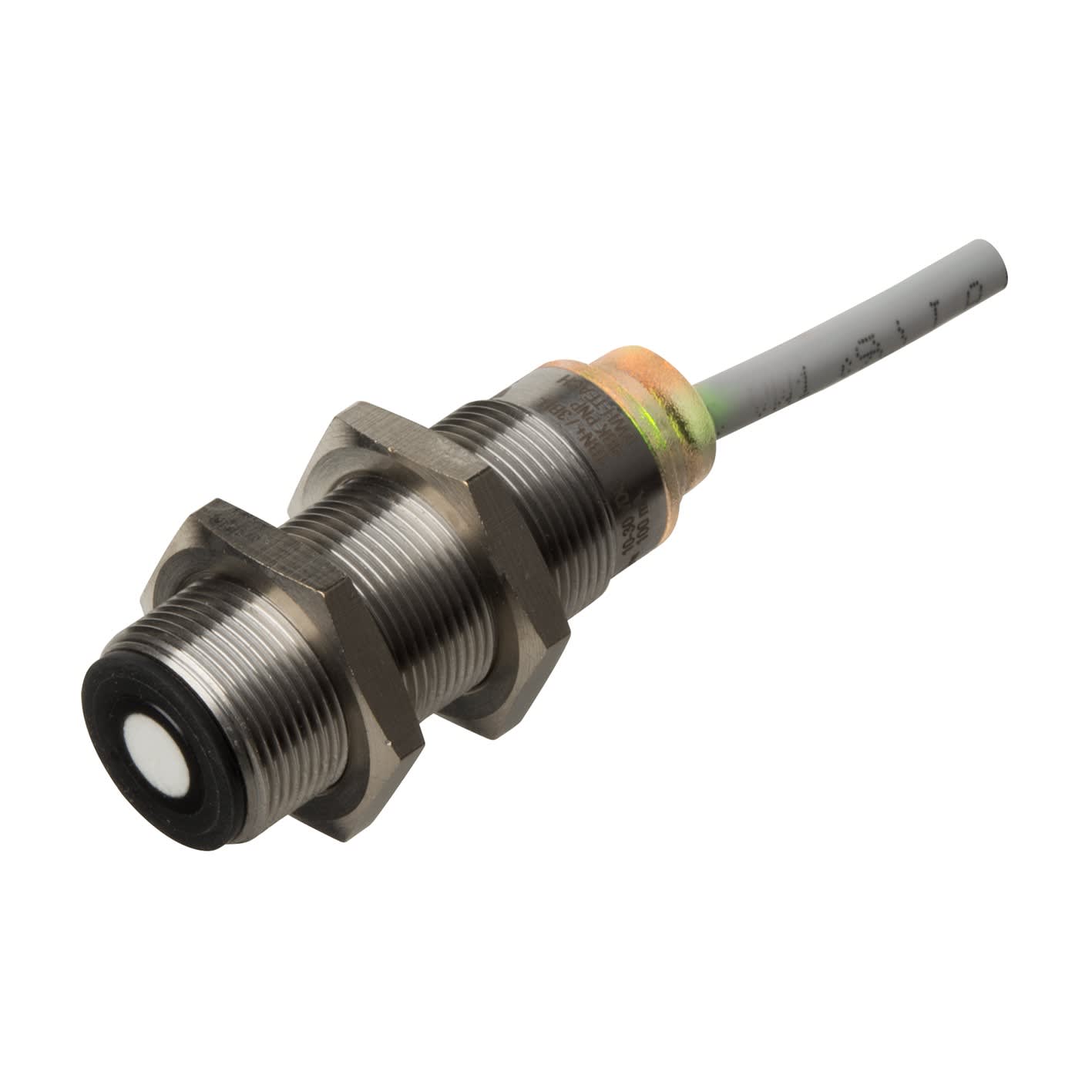 Carlo Gavazzi - Détect ultrasons inox M18 sortie PNP NO ou NF -Dist 40-300mm-10 à 30vcc-Câble 2m