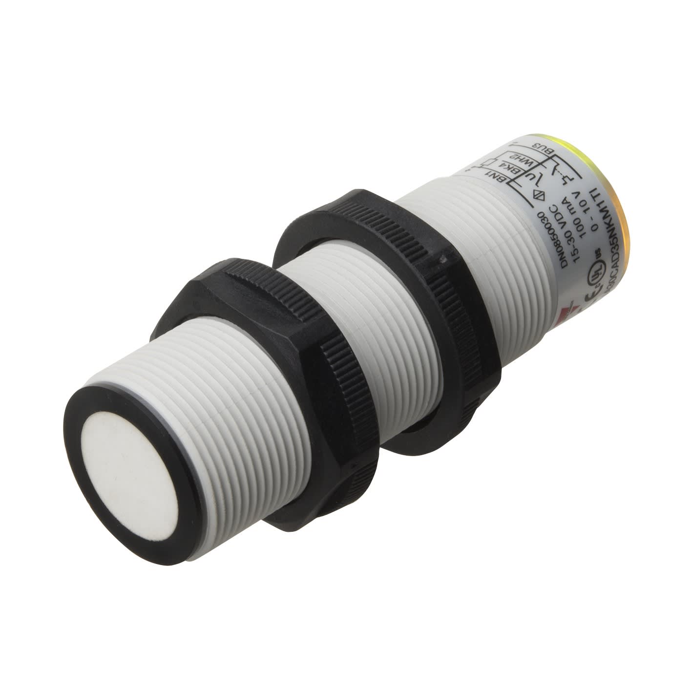 Carlo Gavazzi - Détecteur ultrasons M30 sorties NPN + 4-20mA-Dist 250-3500mm-15 à 30vcc-Conn M12