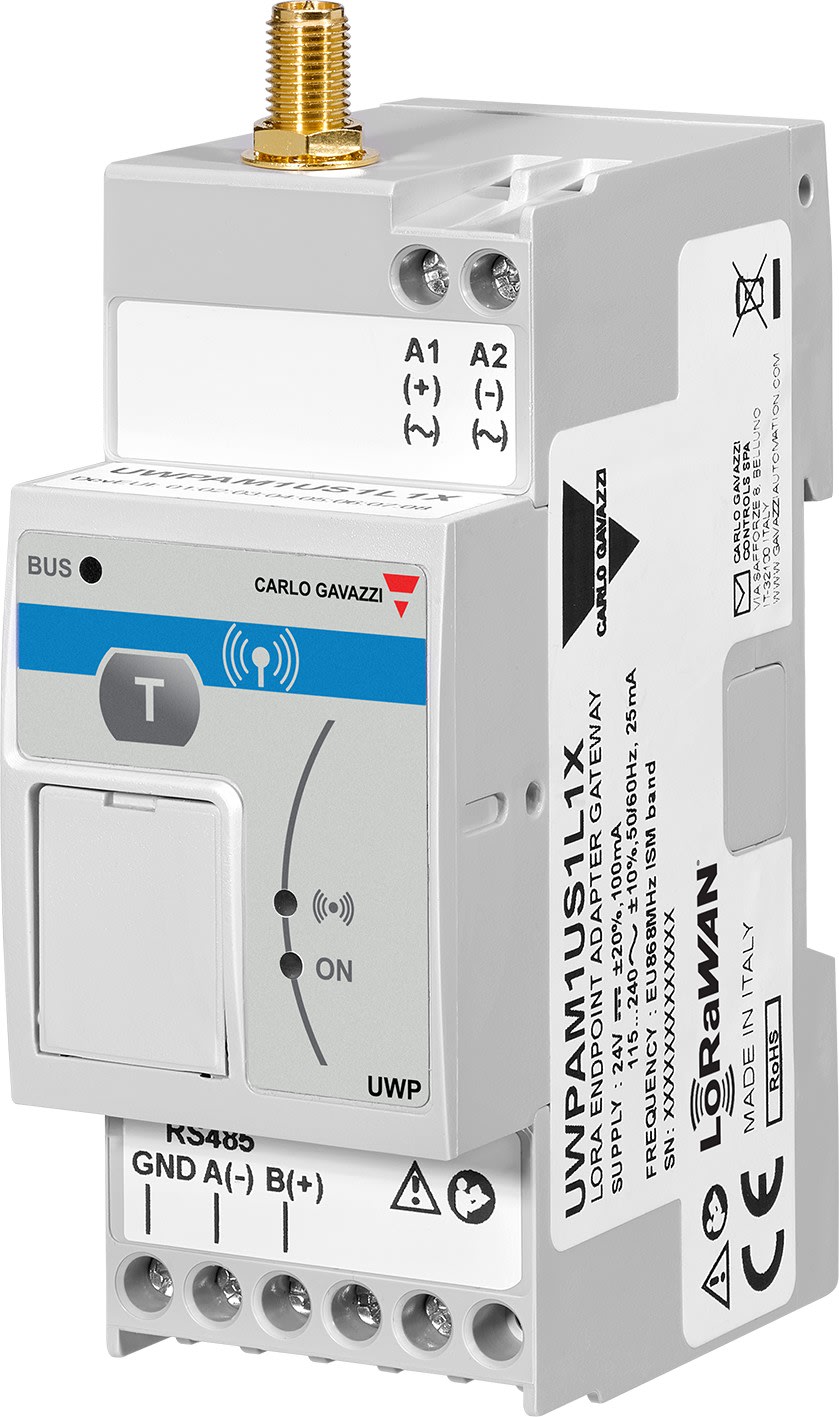 Carlo Gavazzi - Passerelle LORA Longue portée pour compteurs. Adaptateur terminal