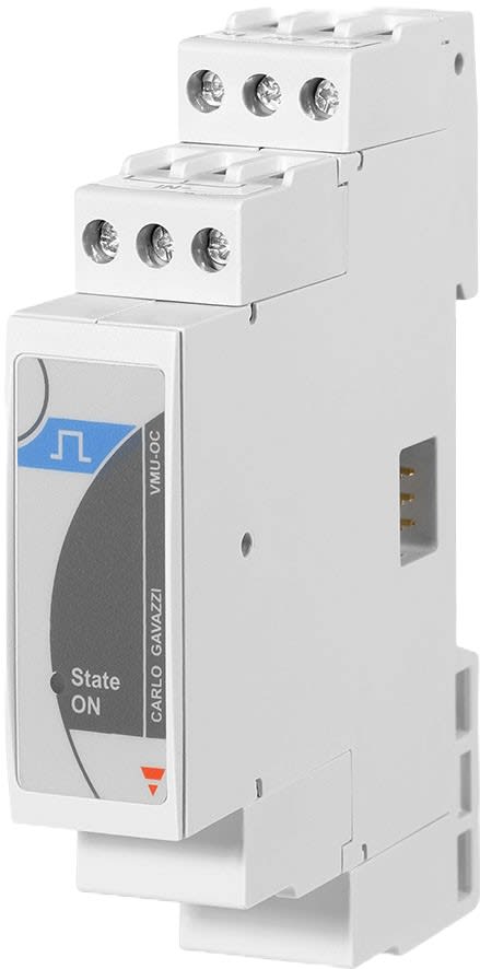 Carlo Gavazzi - Concentrateur d'impulsions esclave - extension VMU-MC, 3 entrées numériques