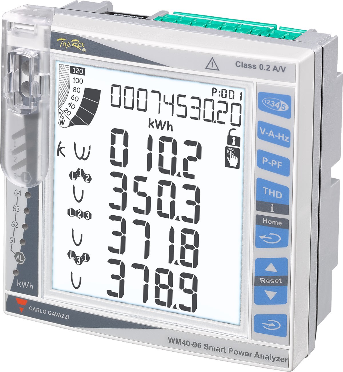 Carlo Gavazzi - Centrale de mesure modulaire 400V/1A alim 24-48Vca/cc