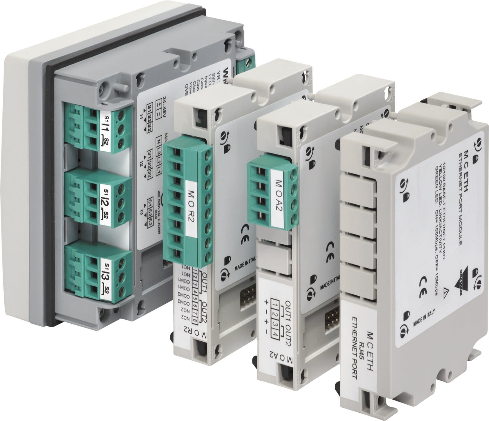 Carlo Gavazzi - Module 6 entrées numériques et 4 sorties relais pour centrale de mesure WM40