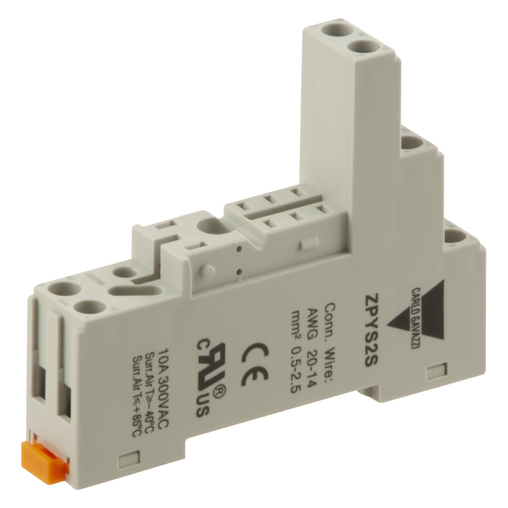 Carlo Gavazzi - Support pour relais 2RT série RPYS raccordement borne à cage