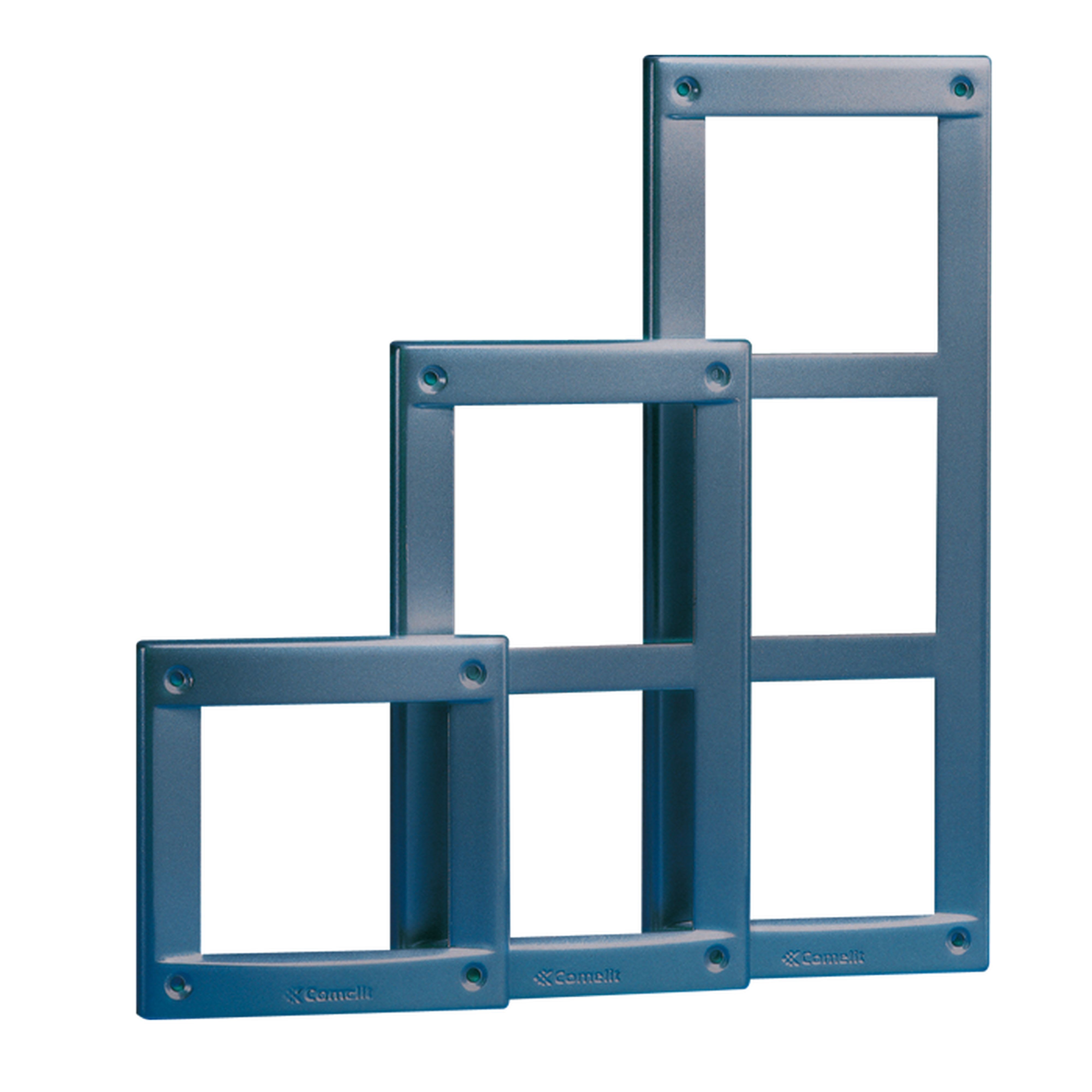 Comelit - CADRE ALUMINIUM GRIS FONCÉ VANDALCOM 1 MODULE