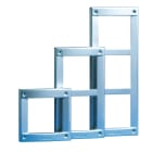 Comelit - Série Vandalcom - Cadre mural 1 module, gris acier, 143x143x18 mm