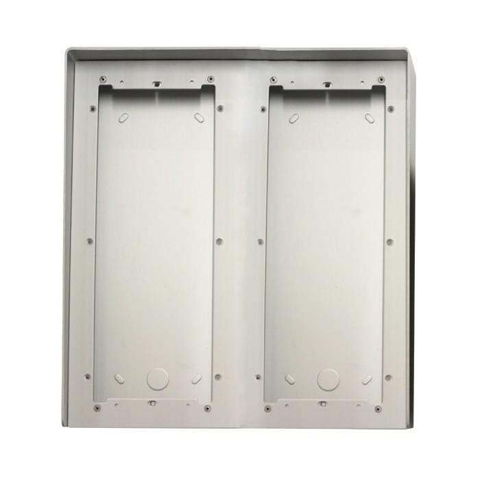 Comelit - Série Ikall - Boîtier pluie aluminium anodisé 6 modules 281x332x85 mm