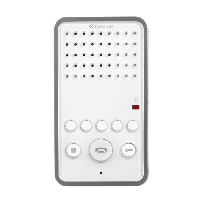 Comelit - Interphone mains libres full-duplex, système ViP, 7 boutons, LED active
