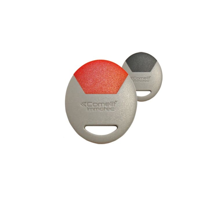 Comelit - Badge électronique de proximité gris et rouge