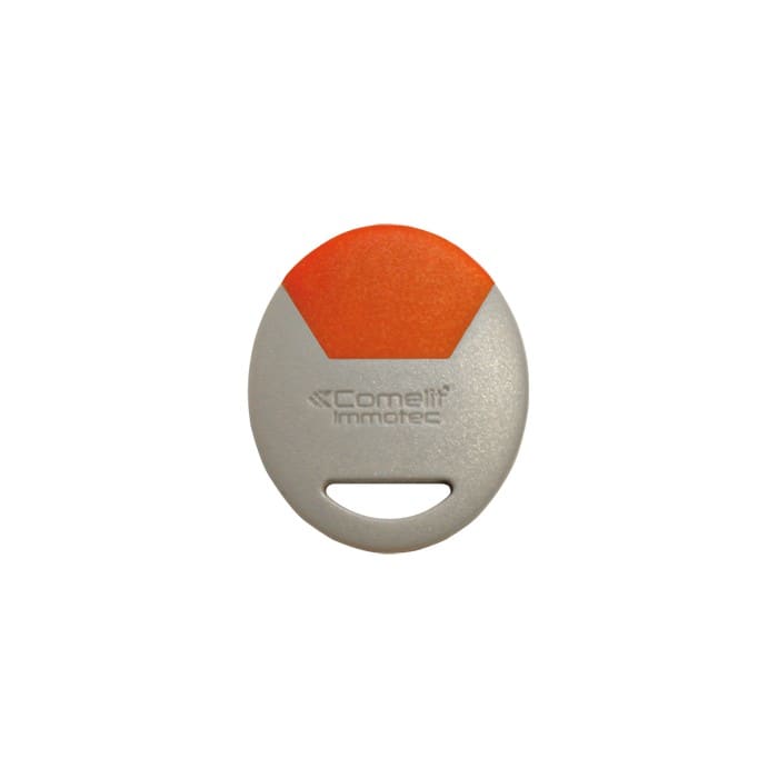 Comelit - Badge électronique de proximité de couleur orange. Permet une identification