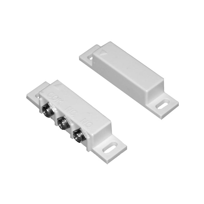 Comelit - Contact magnétique blanc en surface avec bornes, C-NC-NO, 33x63x12 mm