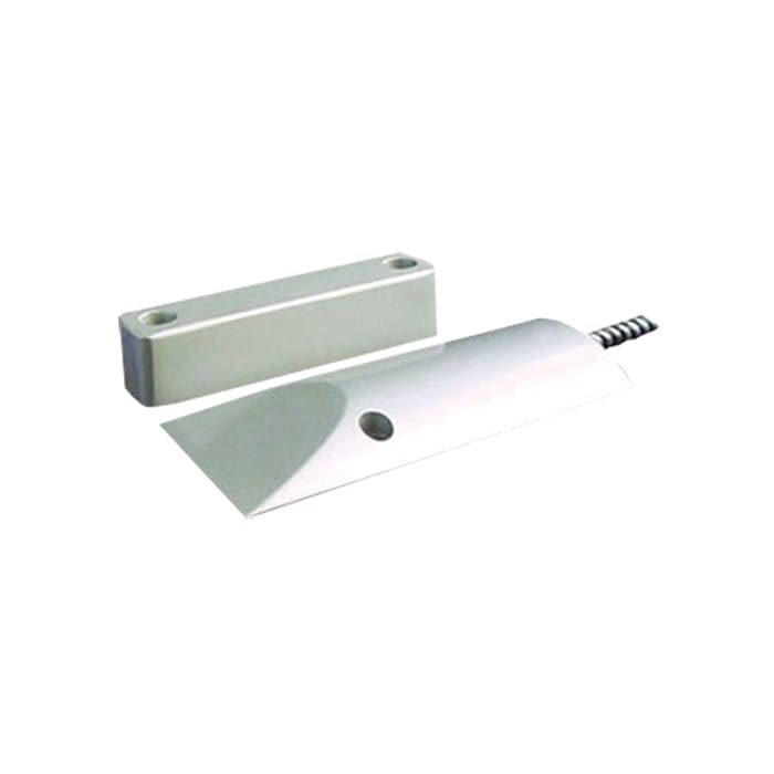 Comelit - Contact magnétique pour porte basculante aluminium, câble blindé, 62x105x20 mm