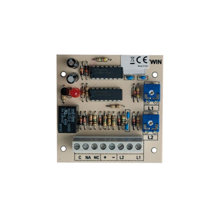 Comelit - Carte compte-impulsions pour 2 capteurs inertiels, sensibilité réglable, 12 VDC