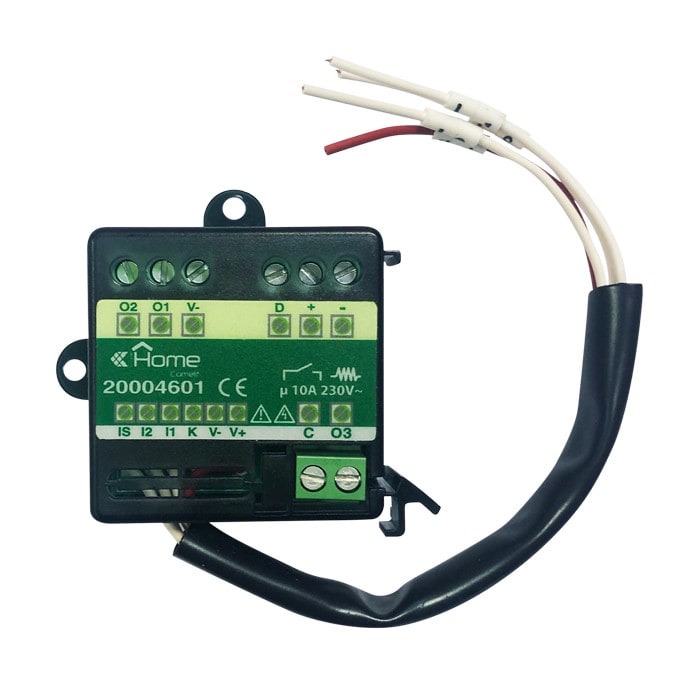Comelit - Module bus 3 entrées/3 sorties, SimpleHome, encastré ou DIN, 1 relais 10A + 2