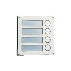 Comelit - Série Vandalcom - Module 4 boutons, double plaque inox 316 2,5 mm, noms