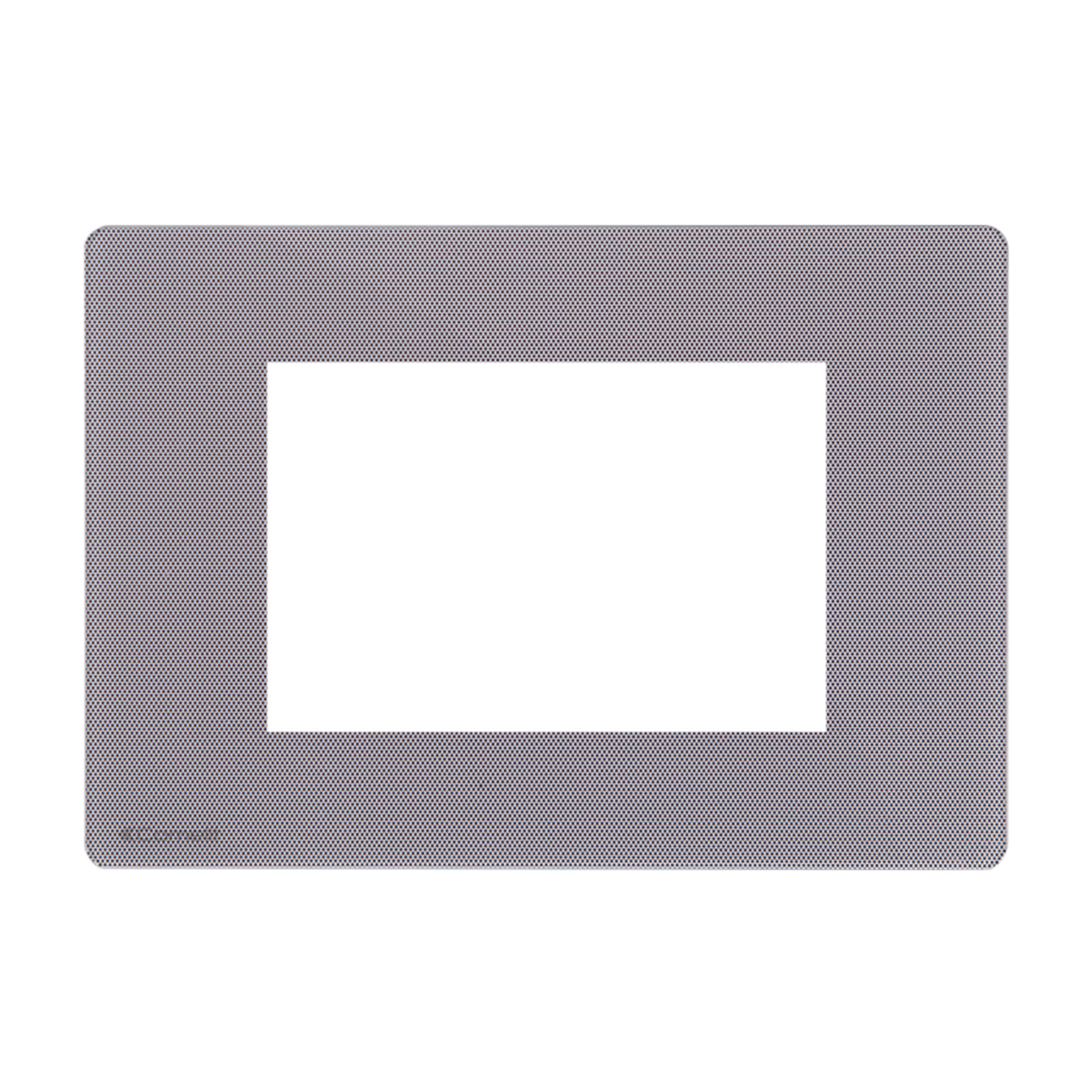 Comelit - Série One - Plaque graphite 3 modules, compatible Vimar Eikon